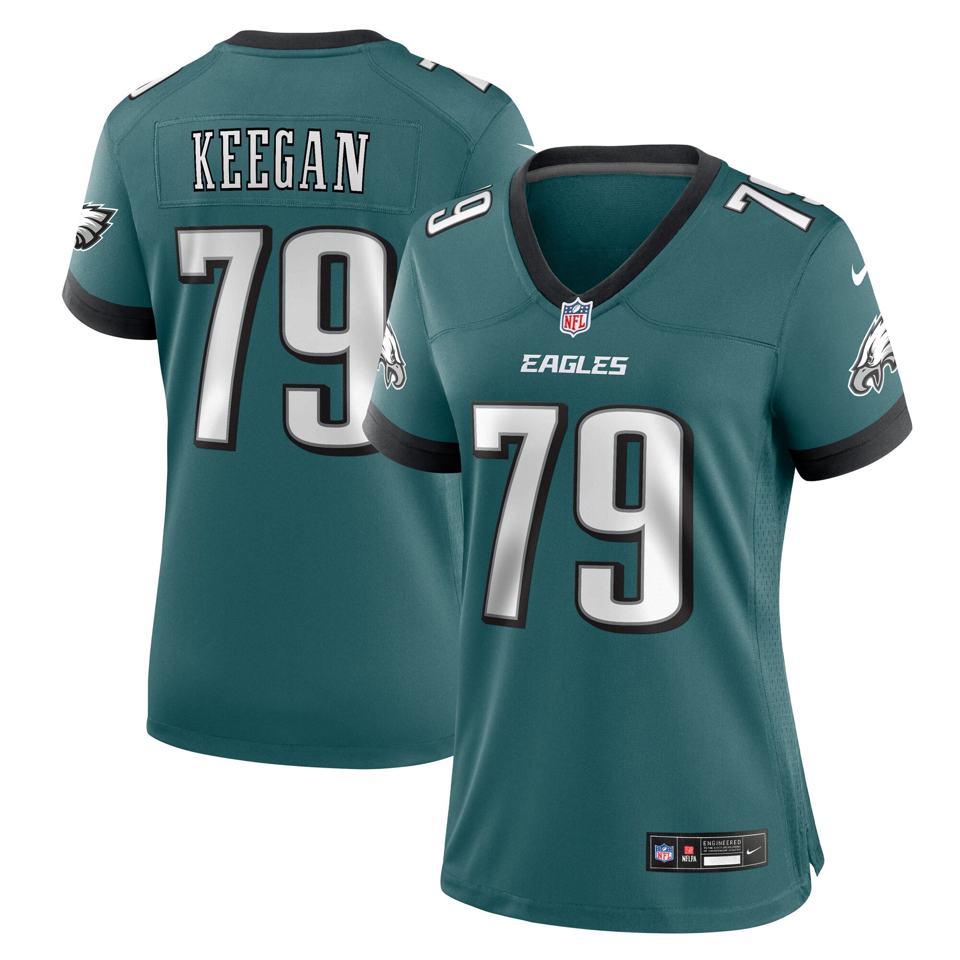Trevor Keegan Philadelphia Eagles Nike Women's Team Game Jersey - Midnight Green