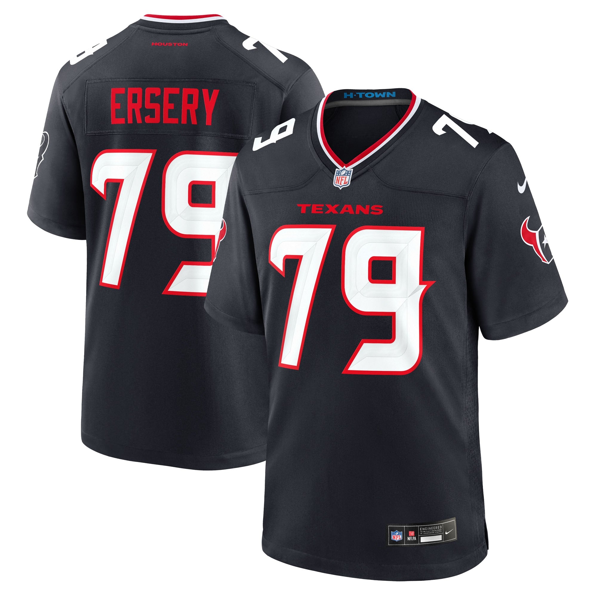 Aireontae Ersery Houston Texans Nike Team Game Jersey -  Navy