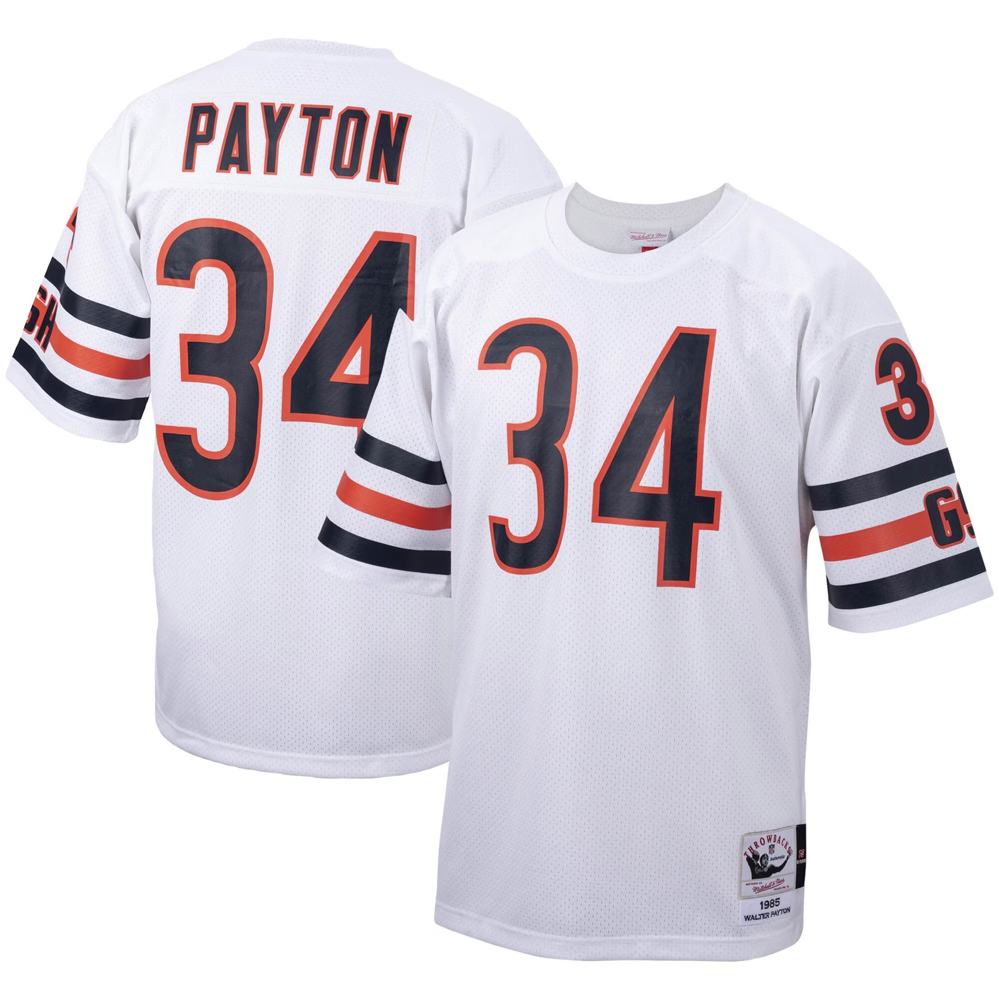 Walter Payton Chicago Bears Mitchell &amp; Ness Big &amp; Tall 1985 Retired Player Replica Jersey - White