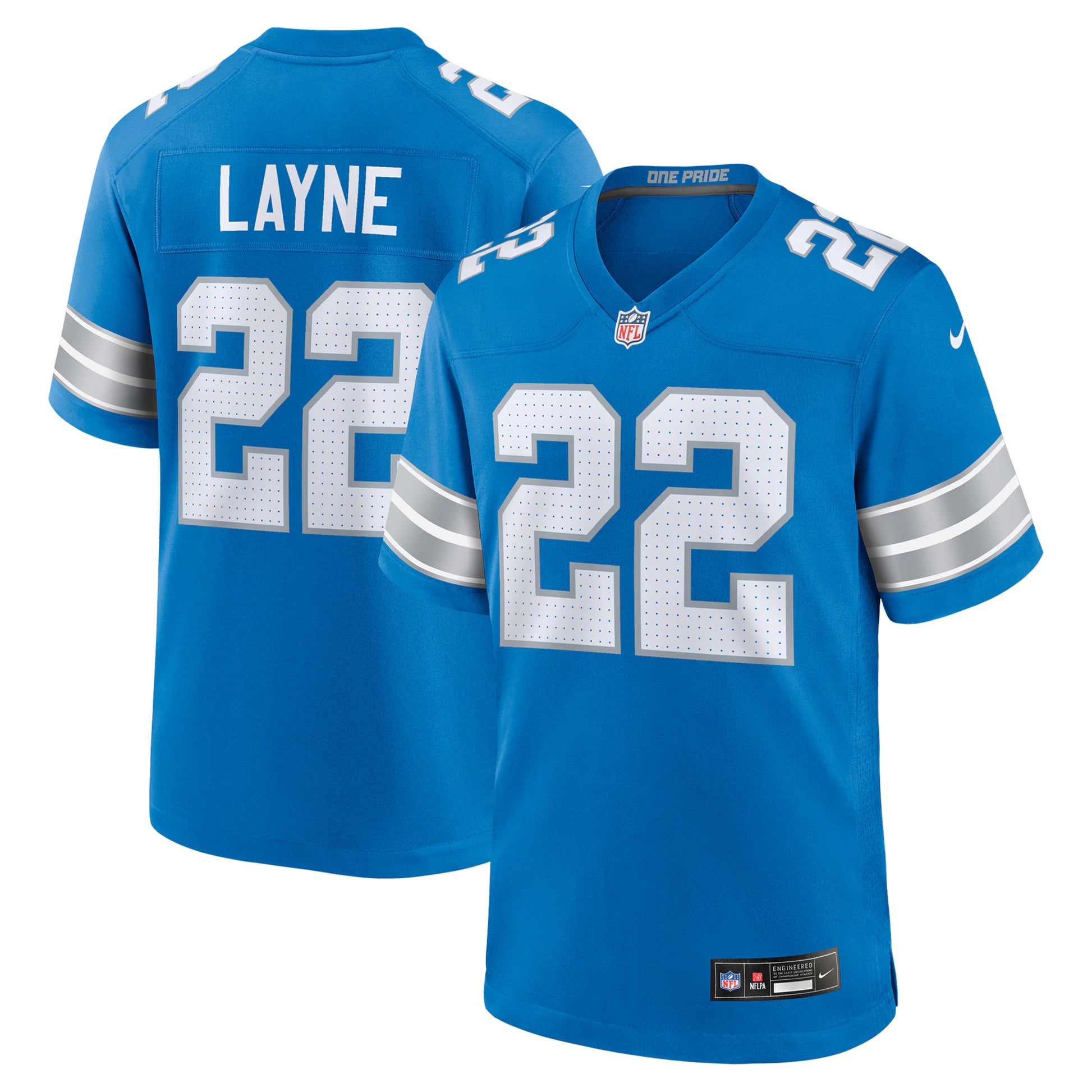 Bobby Layne Detroit Lions Nike Retired Player Game Jersey -  Blue