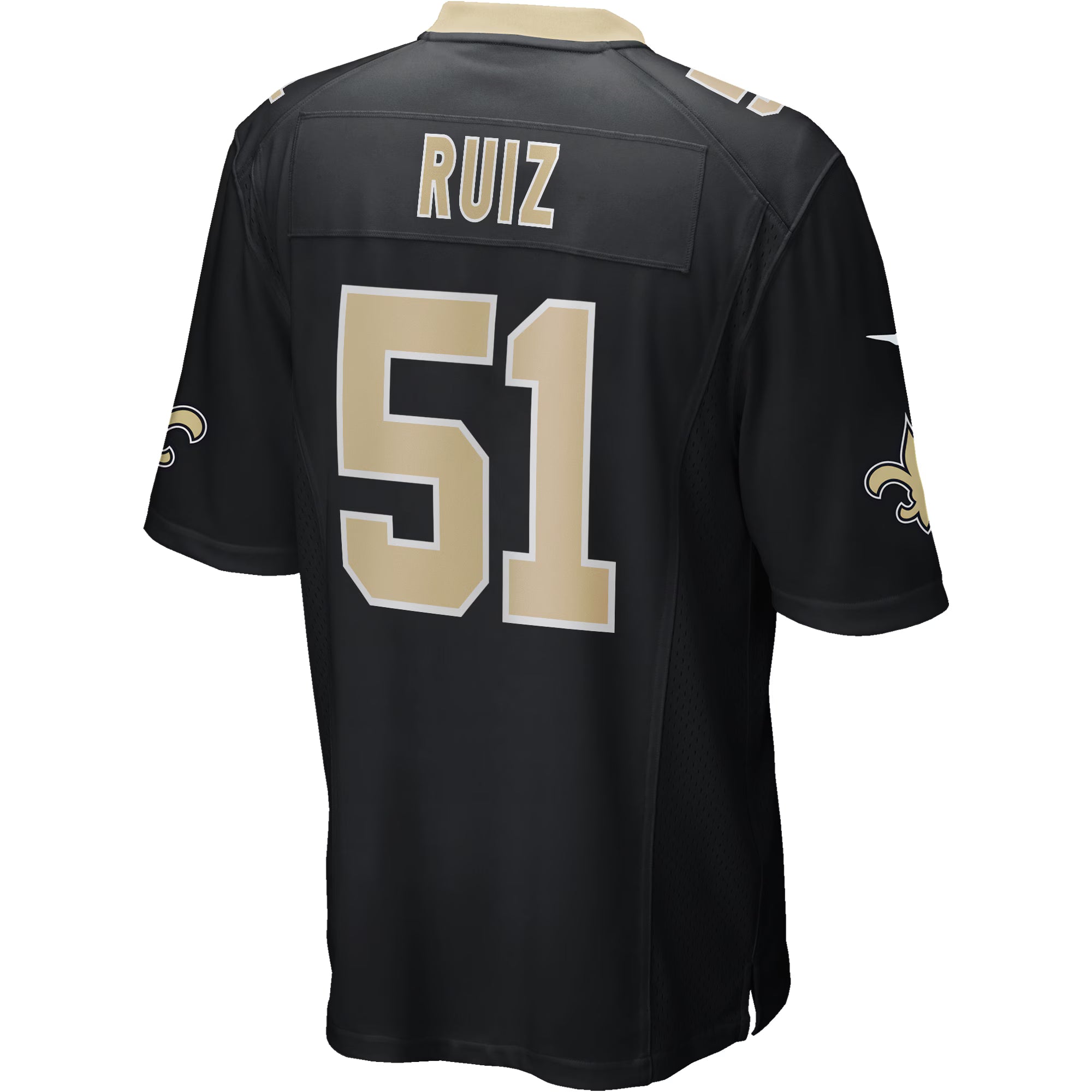 Cesar Ruiz New Orleans Saints Nike Player Game Jersey - Black