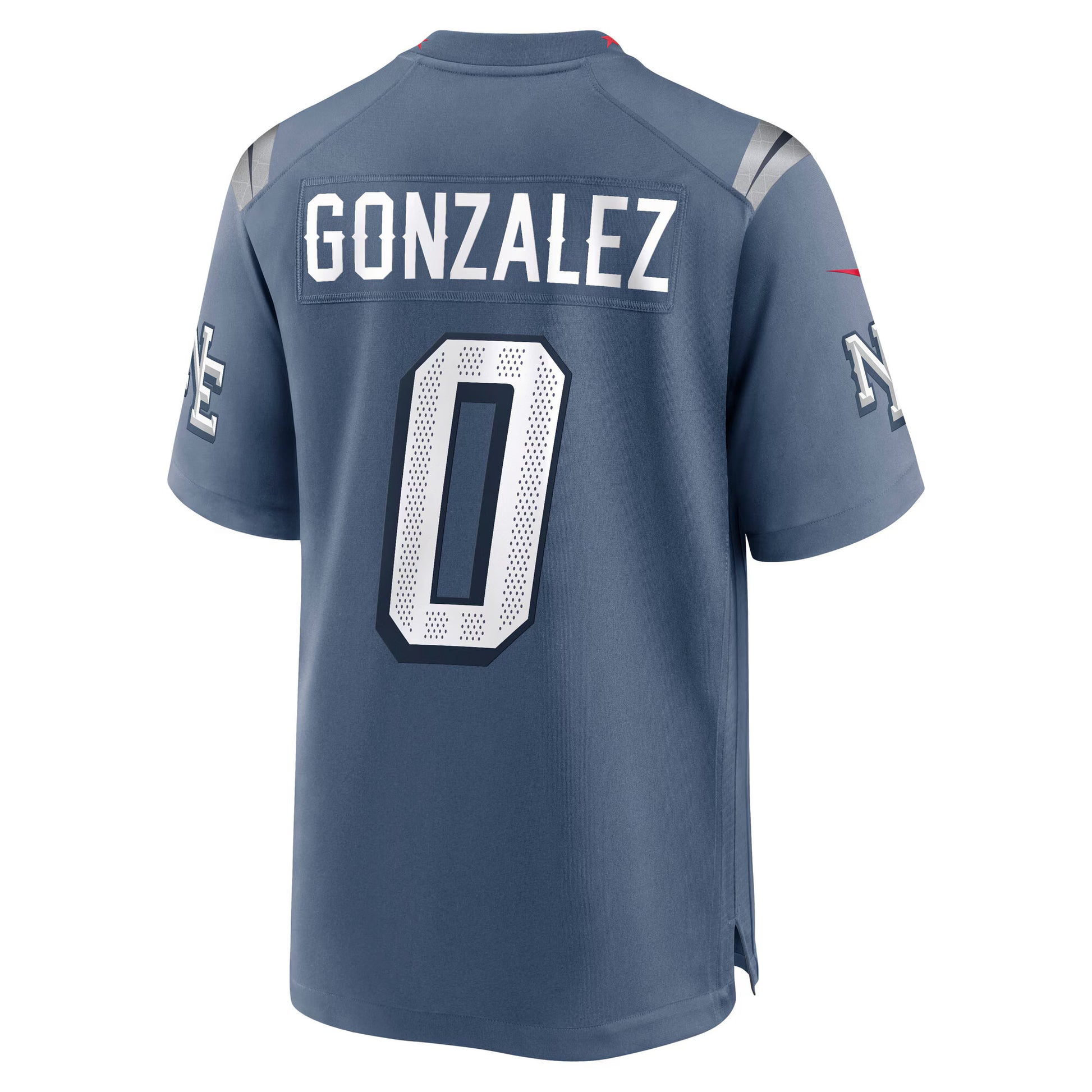 Christian Gonzalez New England Patriots Nike 2025 Rivalries Collection Game Jersey - Storm Blue