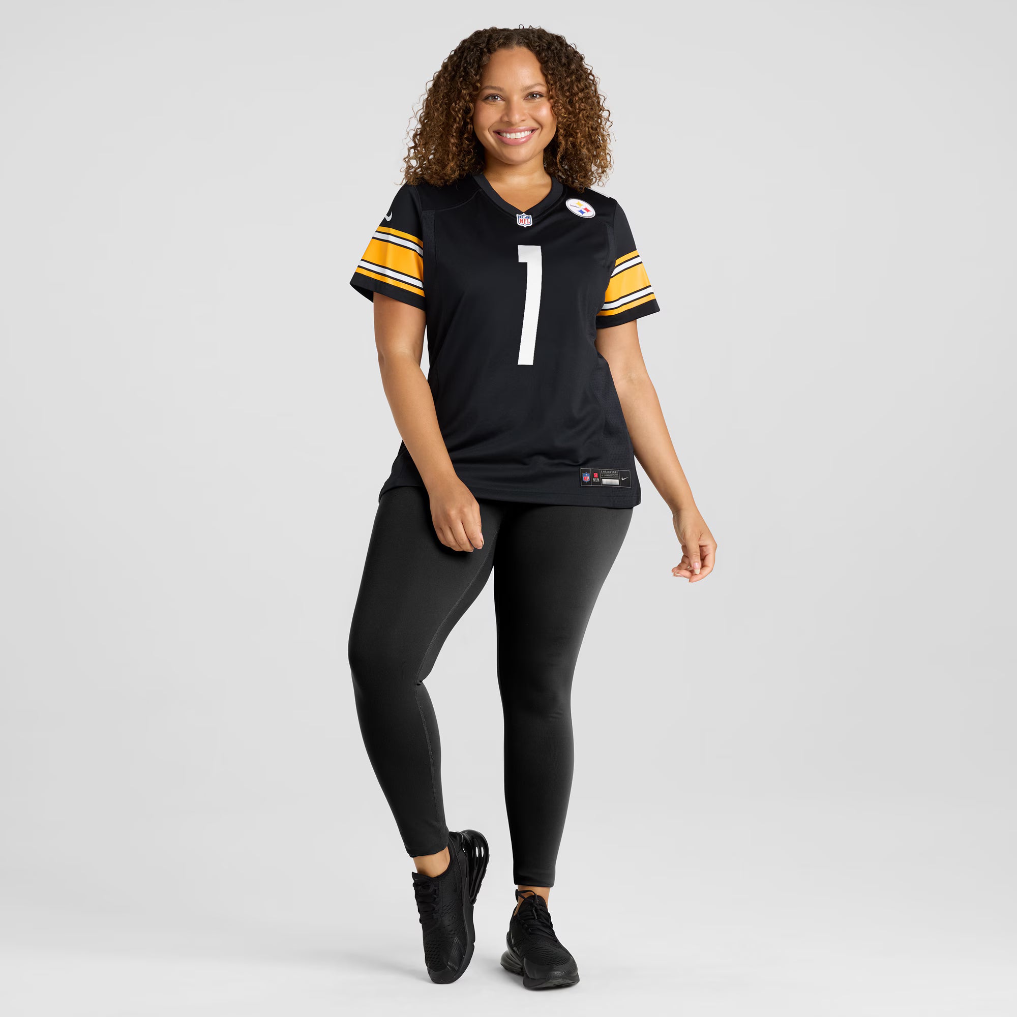 Number 1 Bride Pittsburgh Steelers Nike Women's Game Jersey - Black