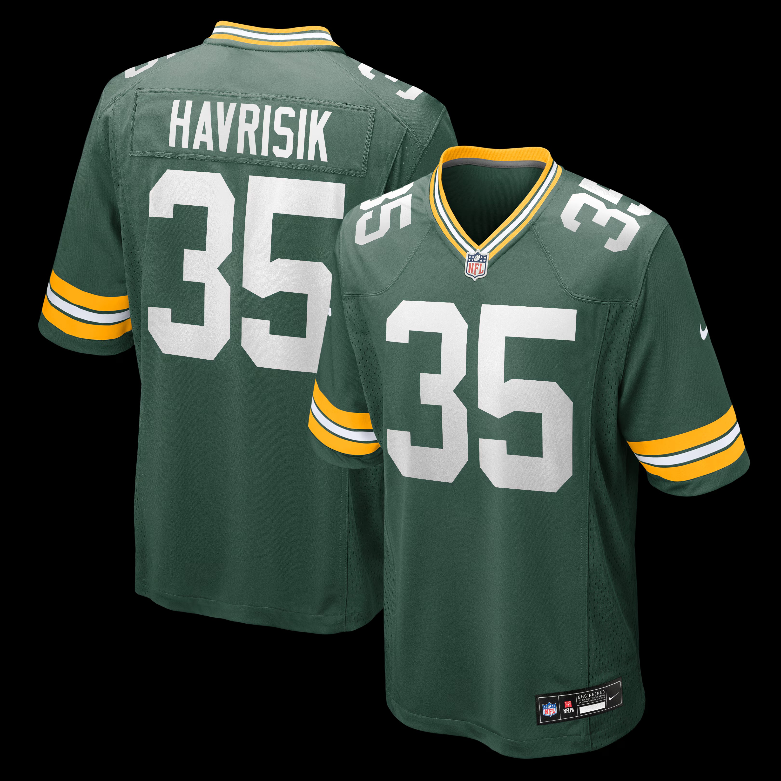 Lucas Havrisik Green Bay Packers Nike Team Game Jersey -  Green