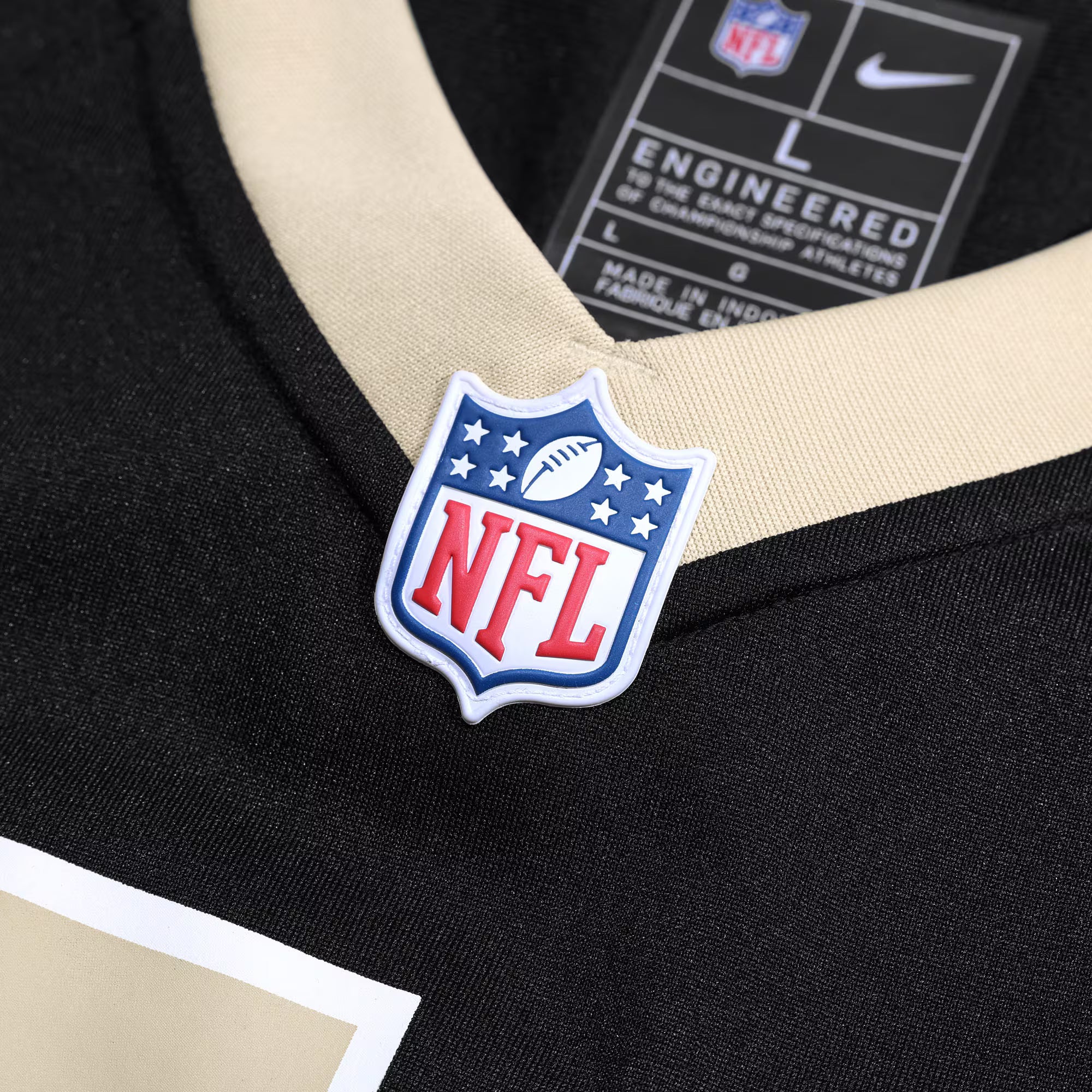 Kelvin Banks Jr. New Orleans Saints Nike 2025 NFL Draft First Round Pick  Game Jersey - Black