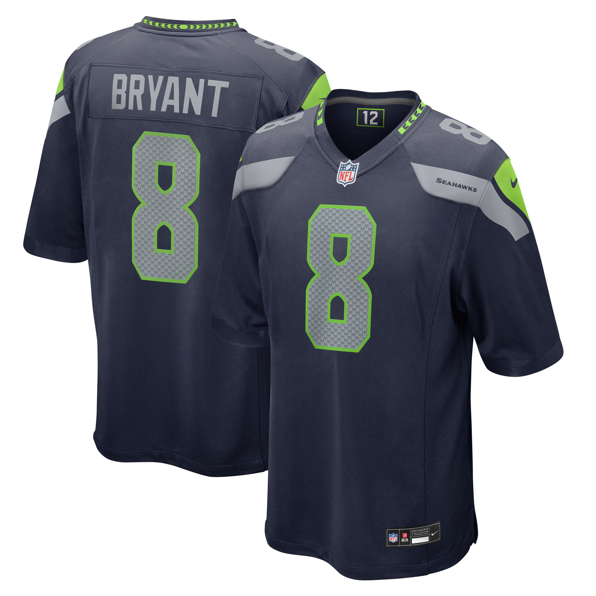 Coby Bryant Seattle Seahawks Nike  Game Jersey -  College Navy