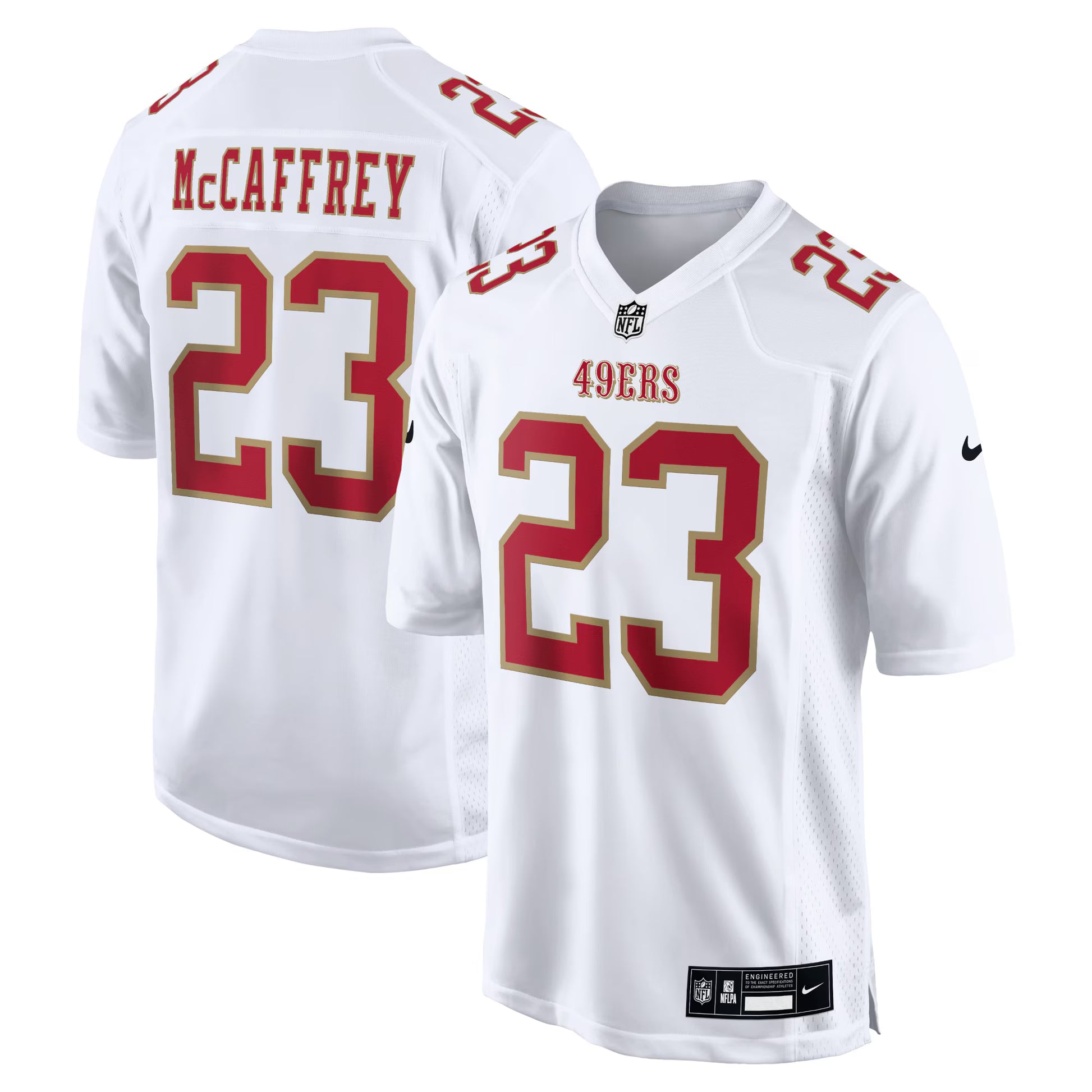 Christian McCaffrey San Francisco 49ers Nike Fashion Game Jersey - White