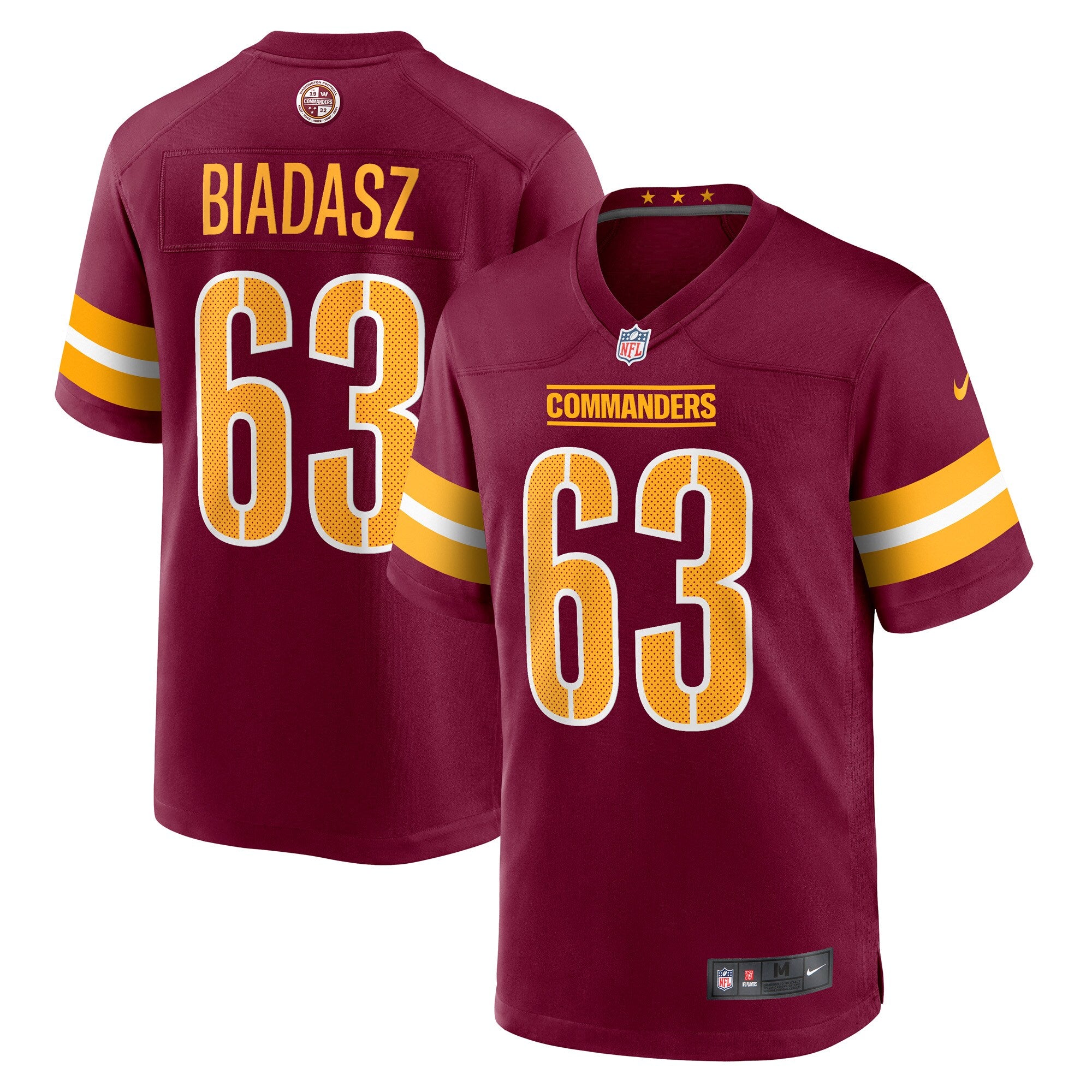 Tyler Biadasz Washington Commanders Nike Game Jersey -  Burgundy