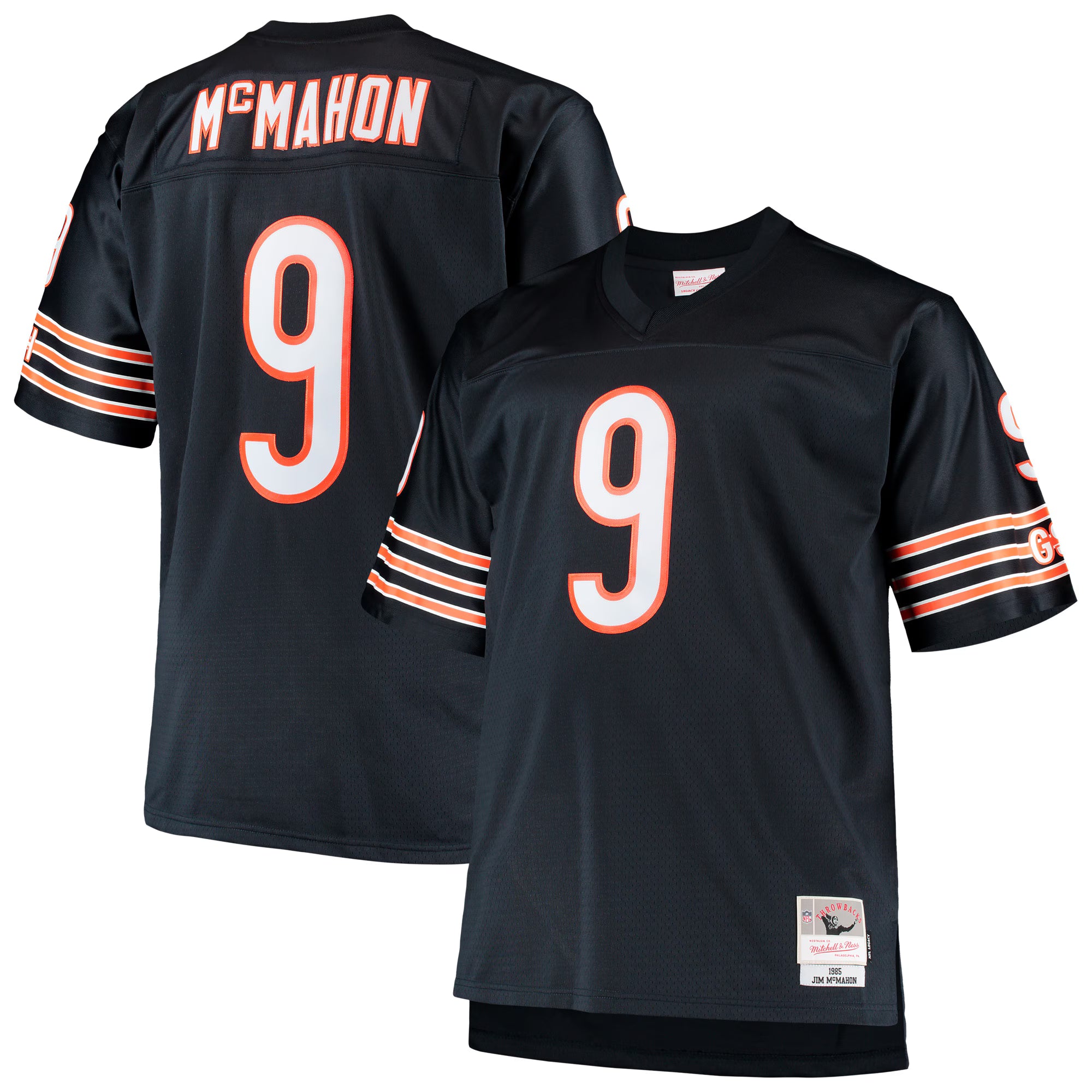 Jim McMahon Chicago Bears Mitchell &amp; Ness Big &amp; Tall 1985 Retired Player Replica Jersey - Navy