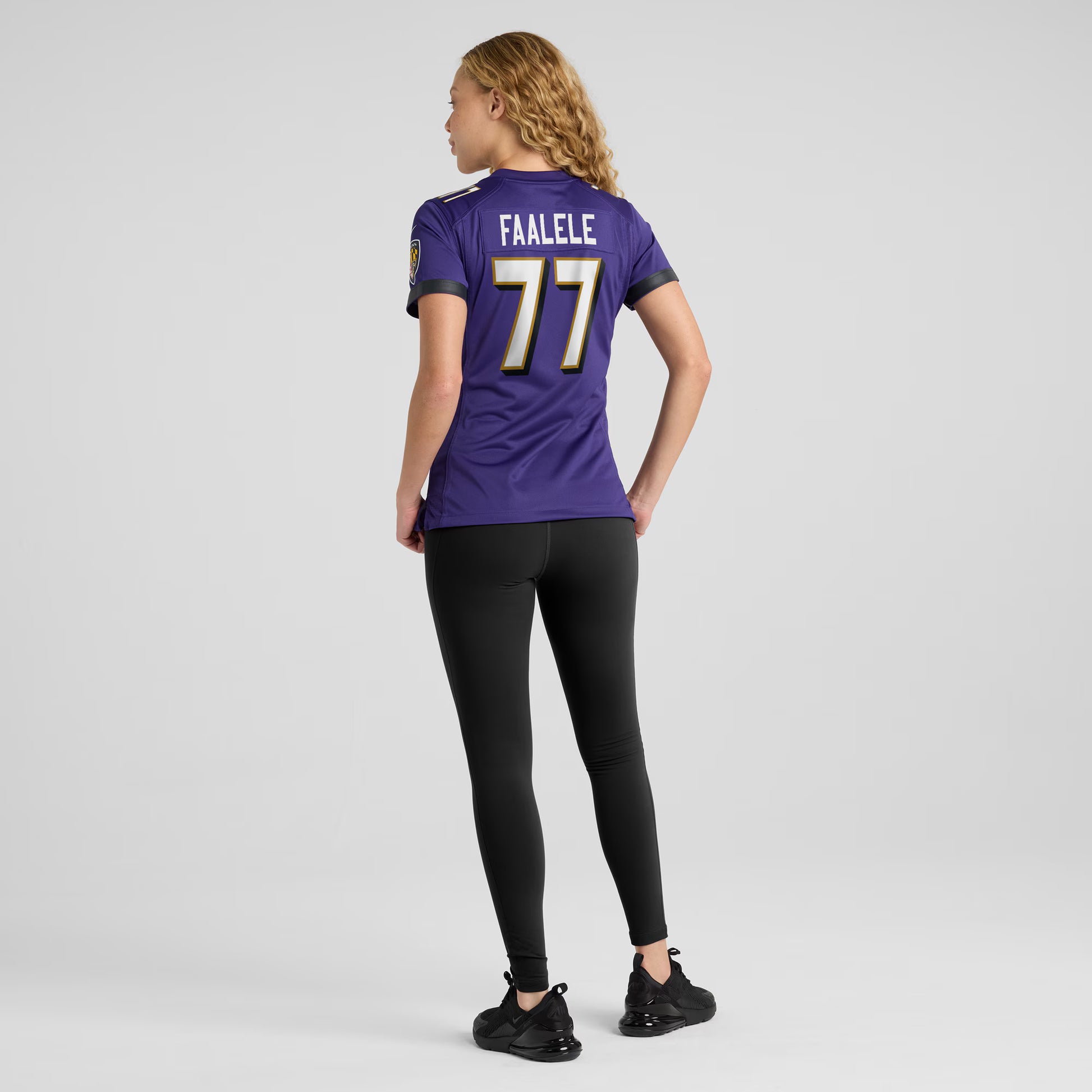 Daniel Faalele Baltimore Ravens Nike Women's Player Game Jersey - Purple