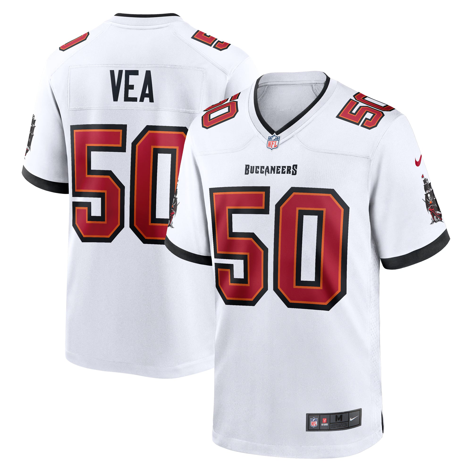 Vita Vea Tampa Bay Buccaneers Nike White Game Jersey -  White