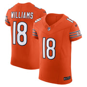 Caleb Williams Chicago Bears Nike Alternate Vapor F.U.S.E. Elite Jersey - Orange
