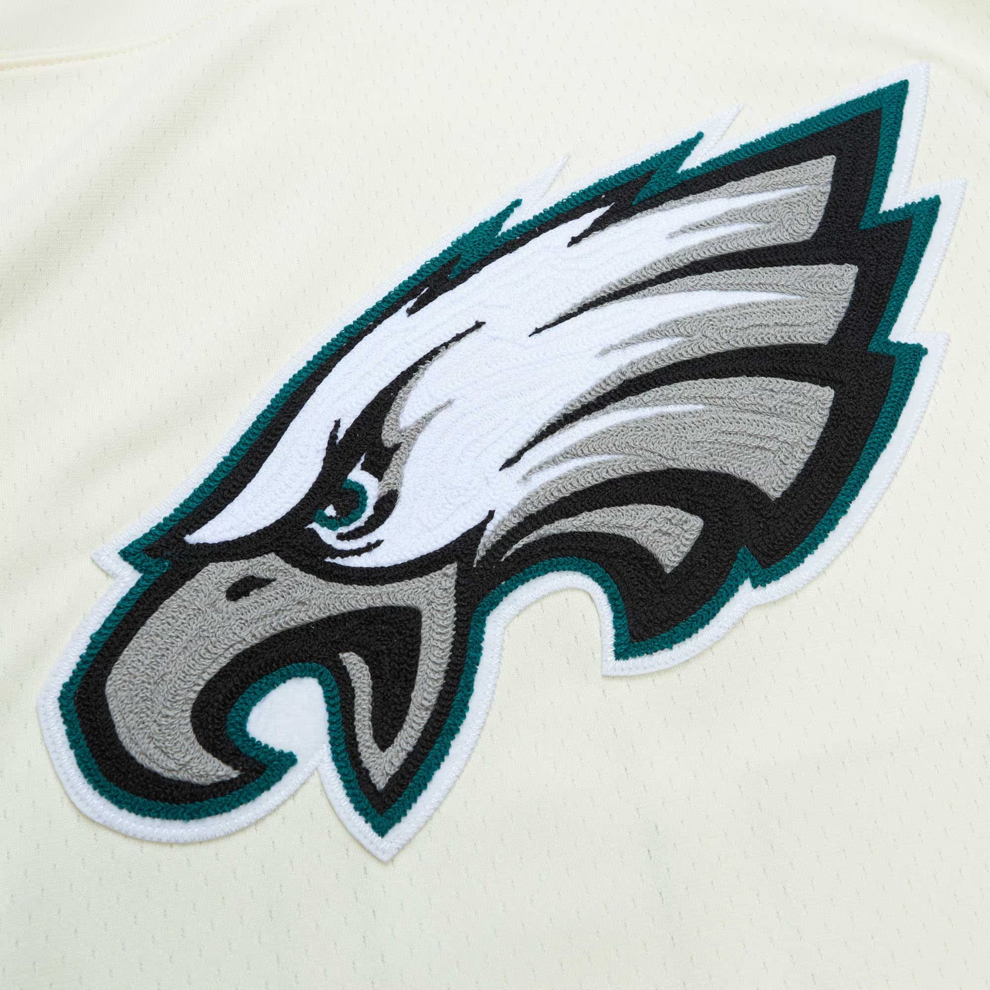 Brian Dawkins Philadelphia Eagles Mitchell &amp; Ness Chainstitch Legacy Jersey - Cream