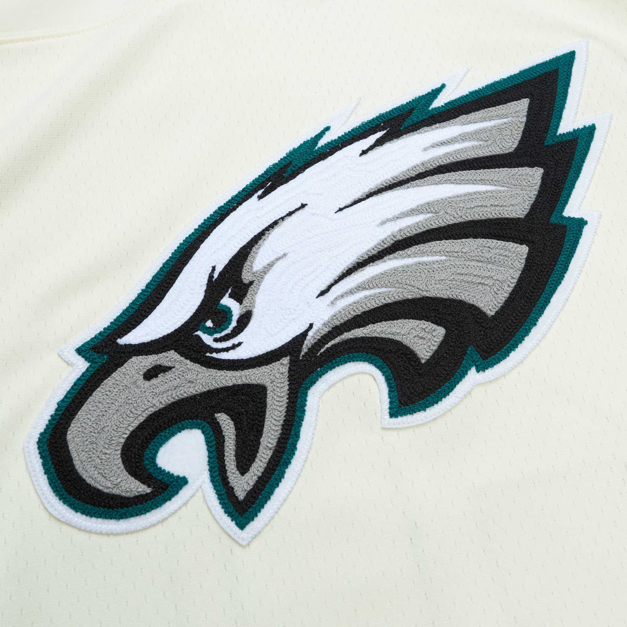 Brian Dawkins Philadelphia Eagles Mitchell &amp; Ness Chainstitch Legacy Jersey - Cream