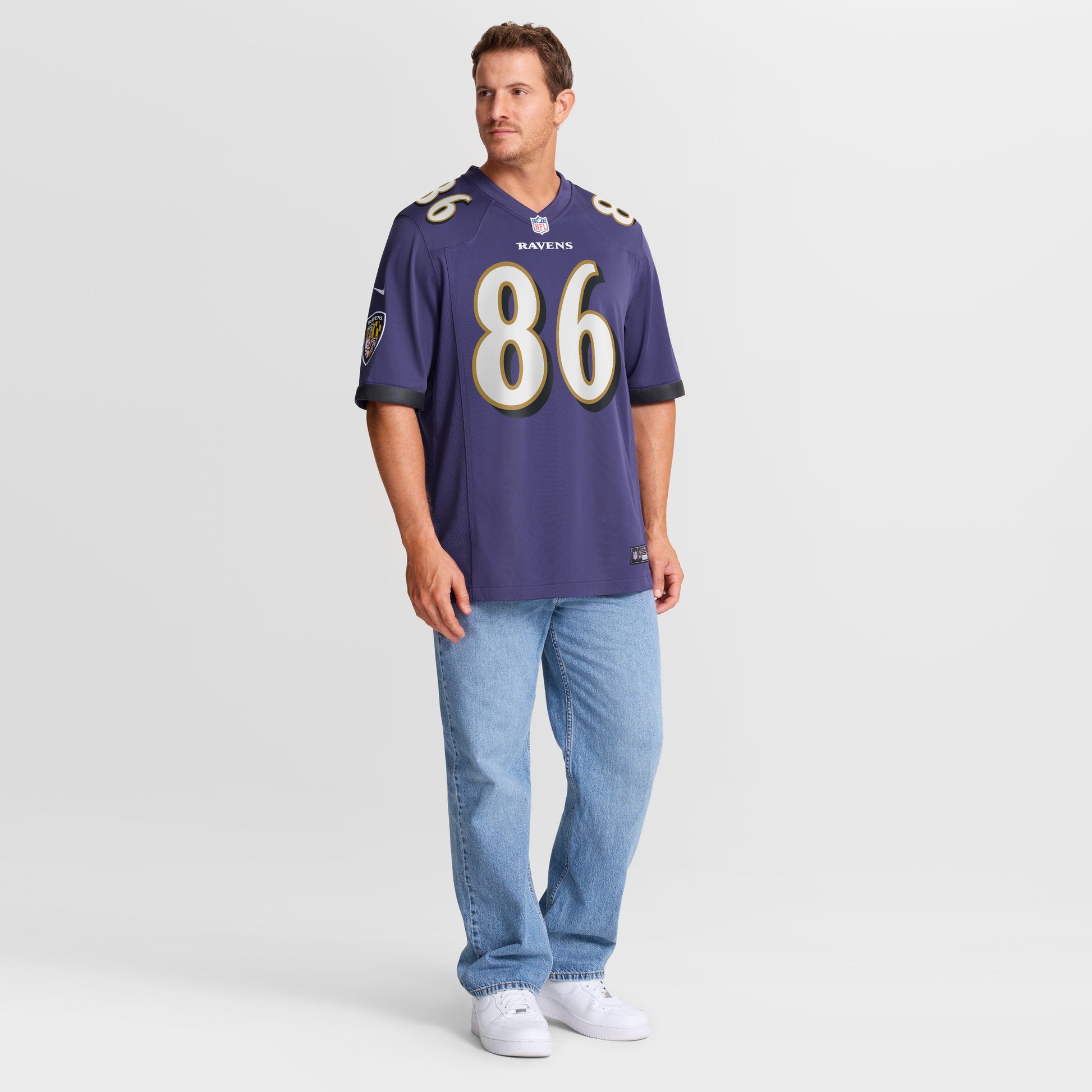 Cornelius Johnson Baltimore Ravens Nike Team Game Jersey -  Purple