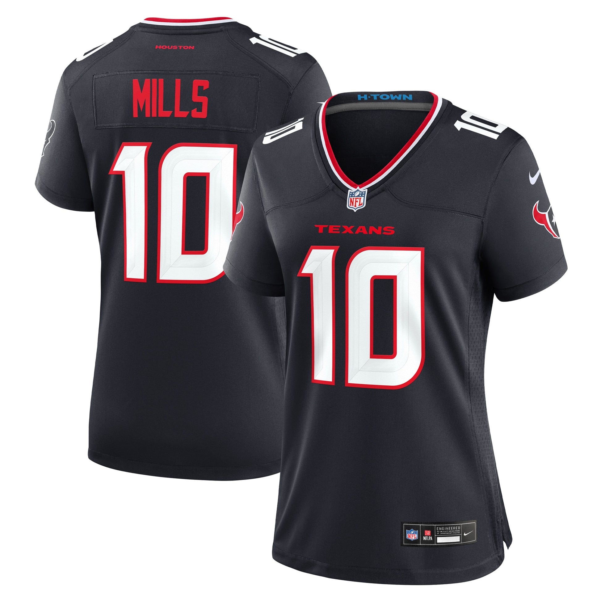 Davis Mills Houston Texans Nike Women's Team Game Jersey -  Navy