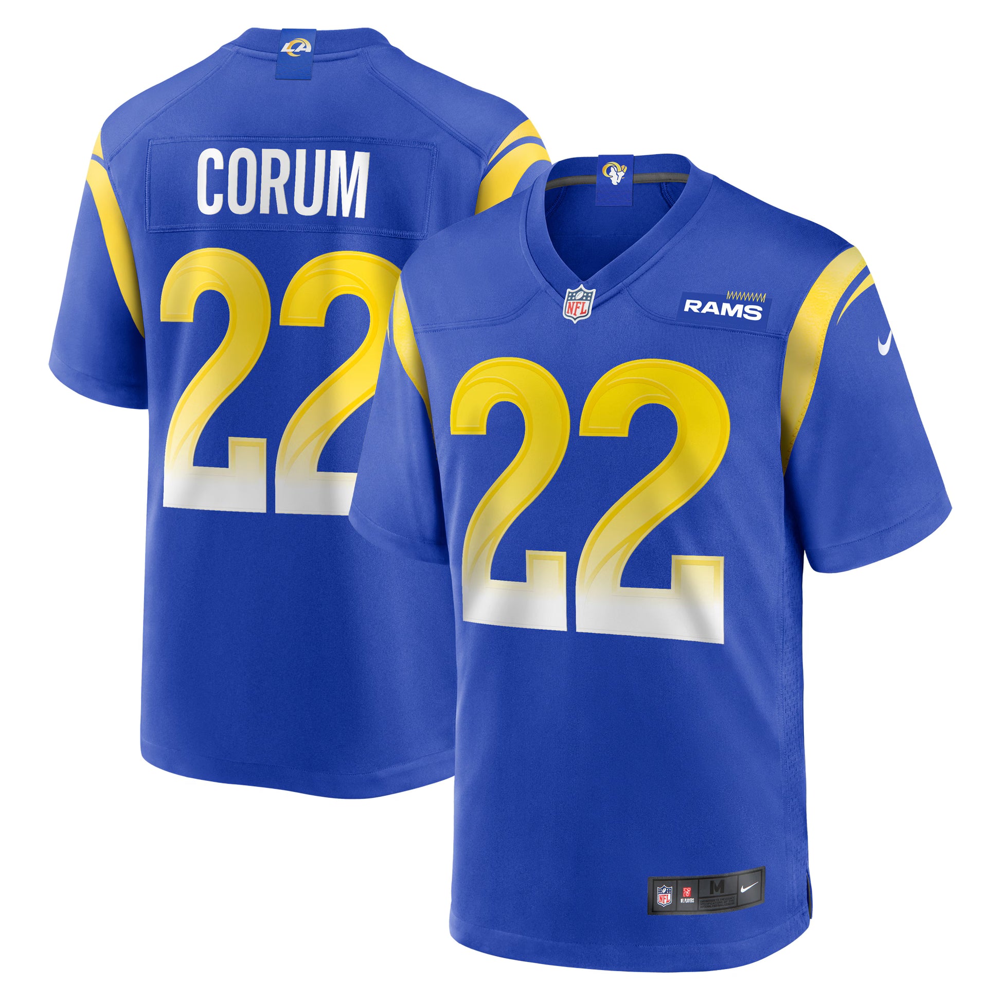 Blake Corum Los Angeles Rams Nike  Game Player Jersey - Royal