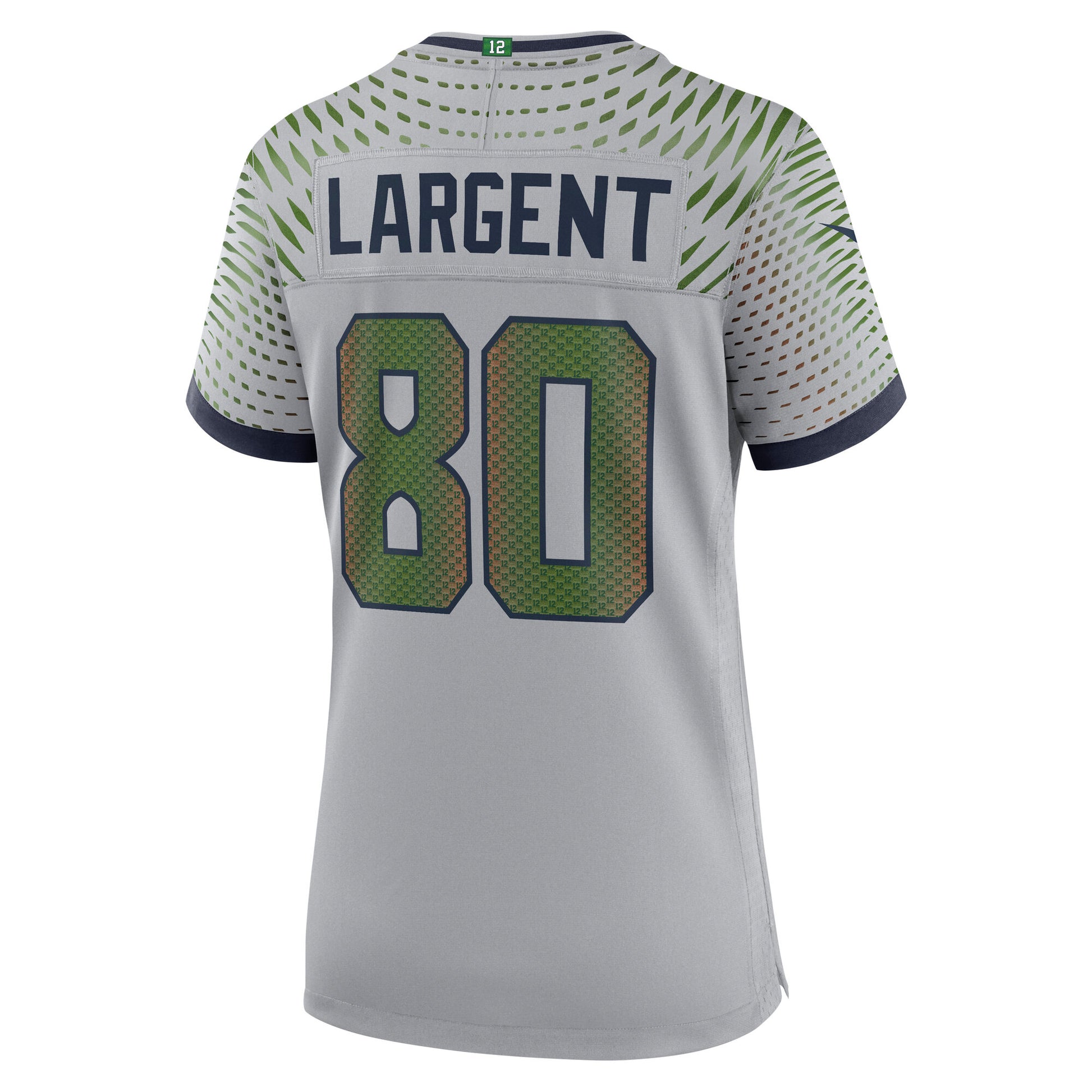 Steve Largent Seattle Seahawks Nike Women's 2025 Rivalries Collection Retired Game Jersey - Wolf Gray
