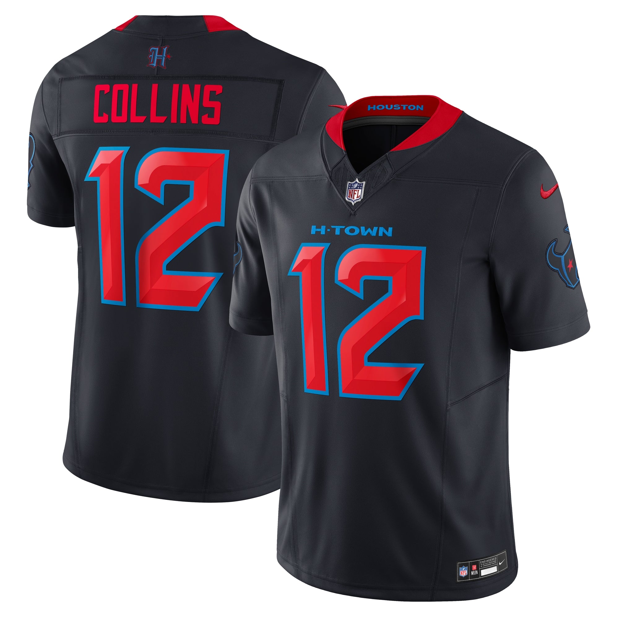 Nico Collins Houston Texans Nike Alternate 2 Vapor F.U.S.E. Limited Jersey - Navy