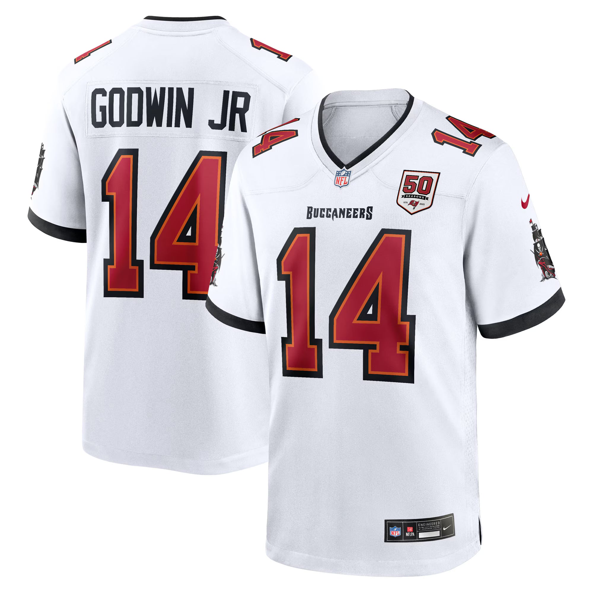 Chris Godwin Jr. Tampa Bay Buccaneers Nike 50th Season White Game Jersey - White