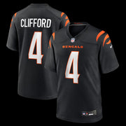 Sean Clifford Cincinnati Bengals Nike Team Game Jersey -  Black