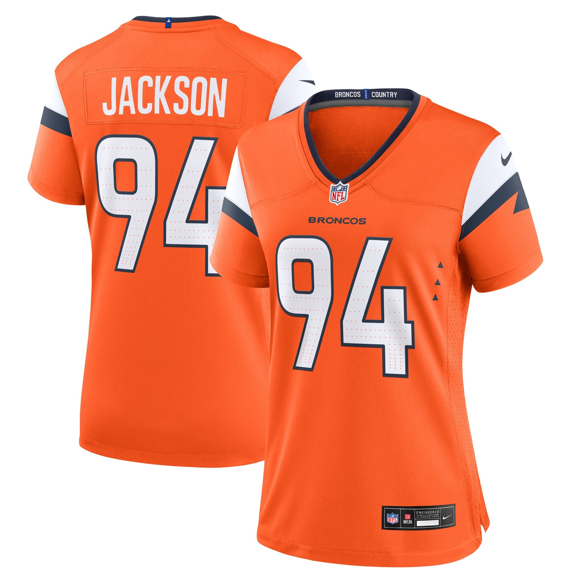 Jordan Jackson Denver Broncos Nike Women's Team Game Jersey -  Orange