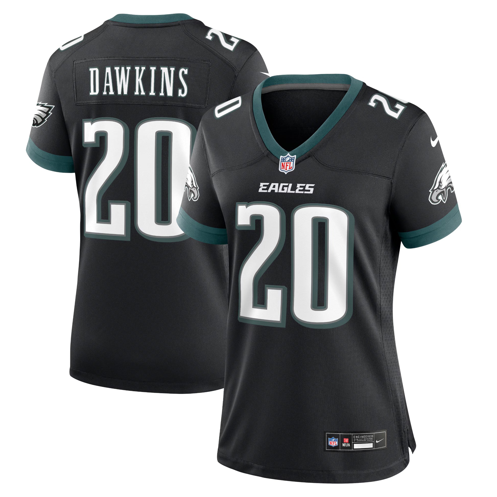 Brian Dawkins Philadelphia Eagles Nike Women's Alternate Game Jersey - Black
