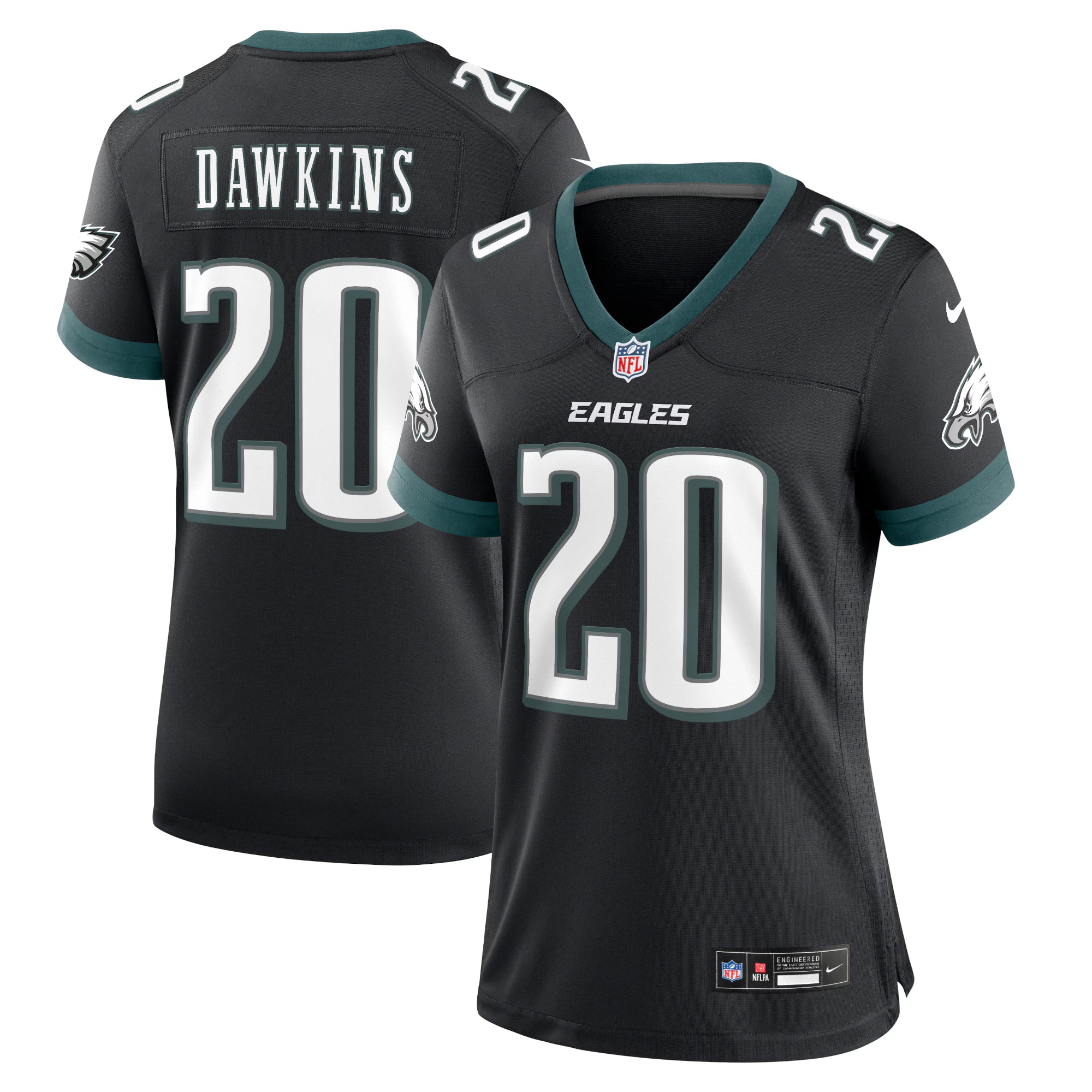 Brian Dawkins Philadelphia Eagles Nike Women's Alternate Game Jersey - Black