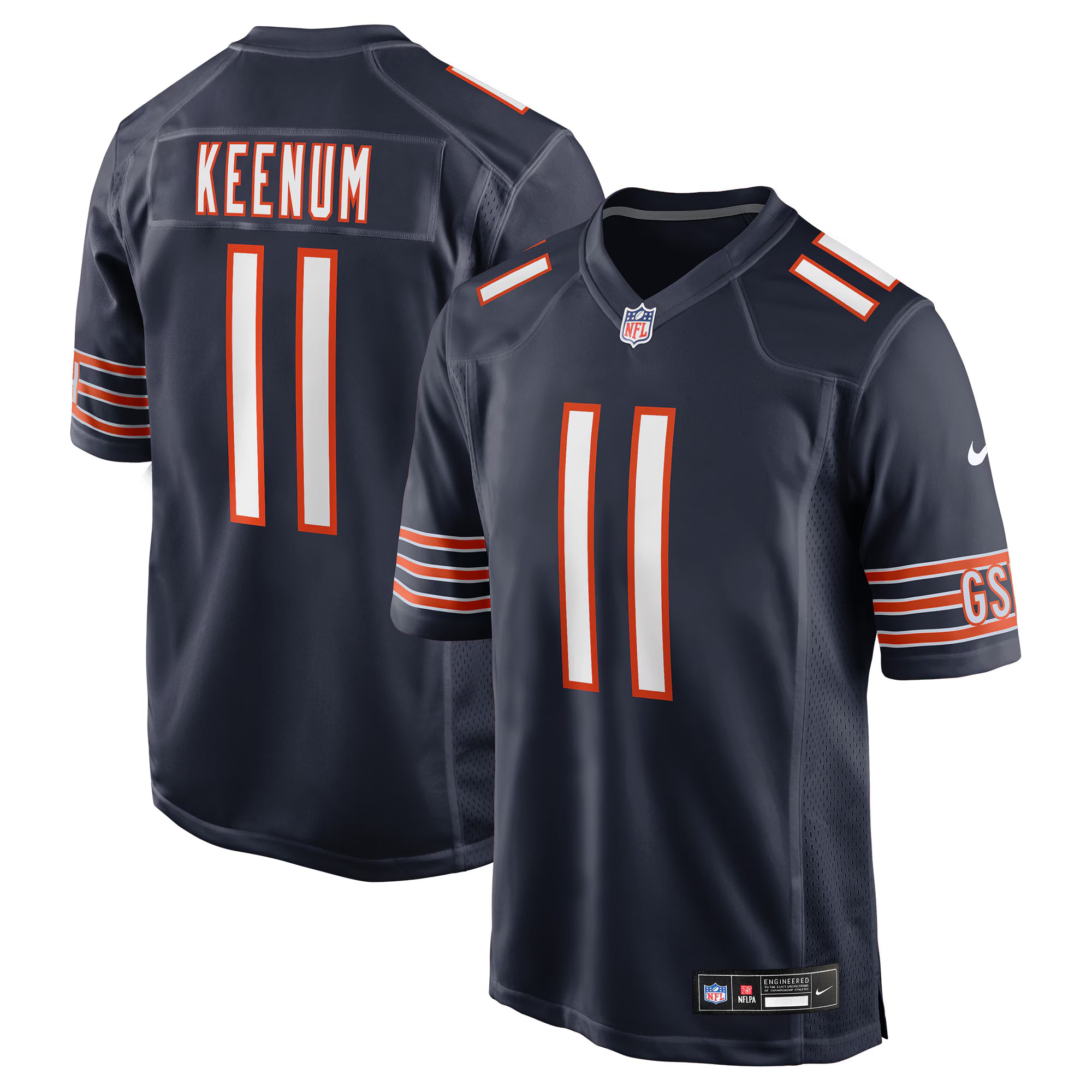 Case Keenum Chicago Bears Nike Team Game Jersey -  Navy