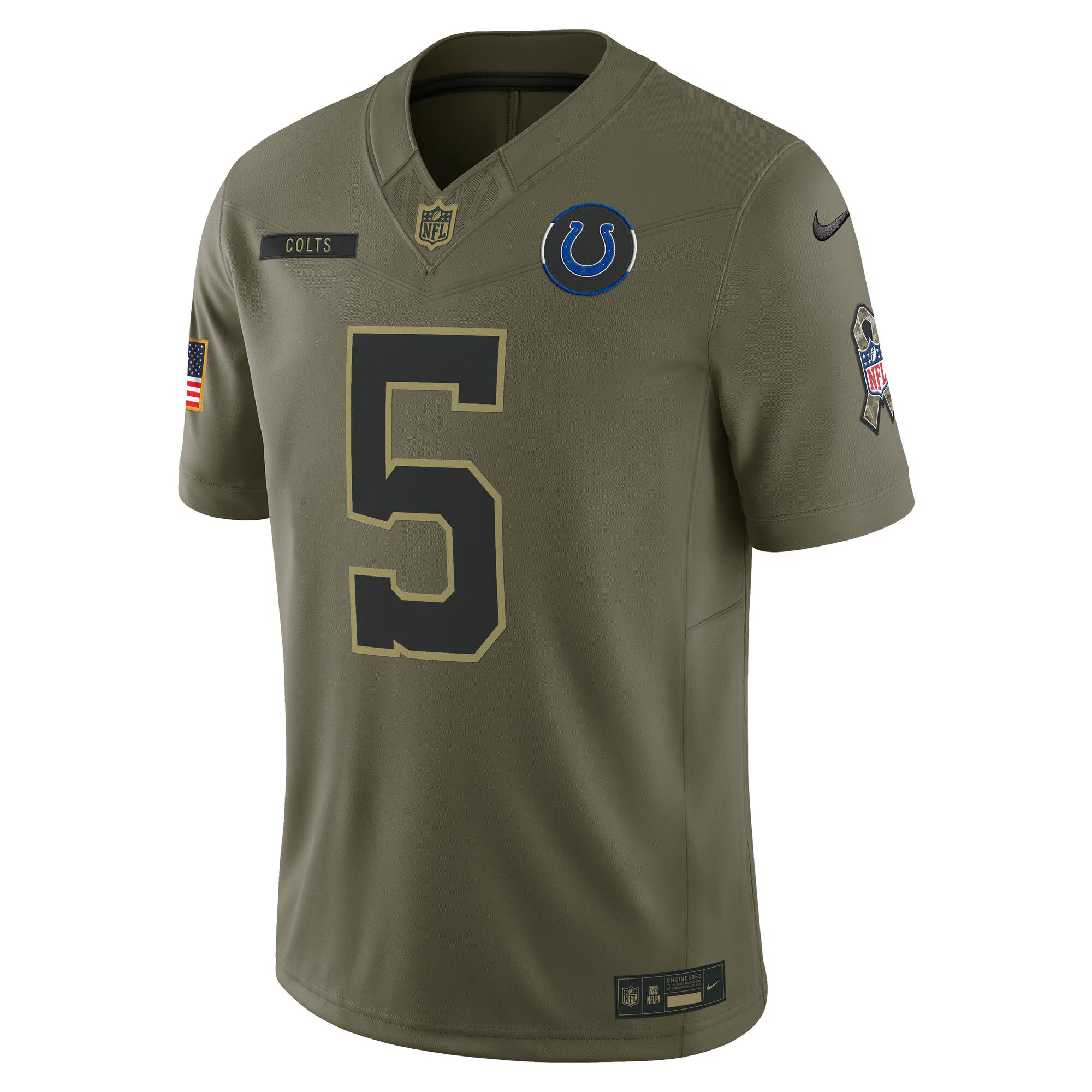 Anthony Richardson Sr. Indianapolis Colts Nike 2025 Salute to Service Limited Jersey - Olive