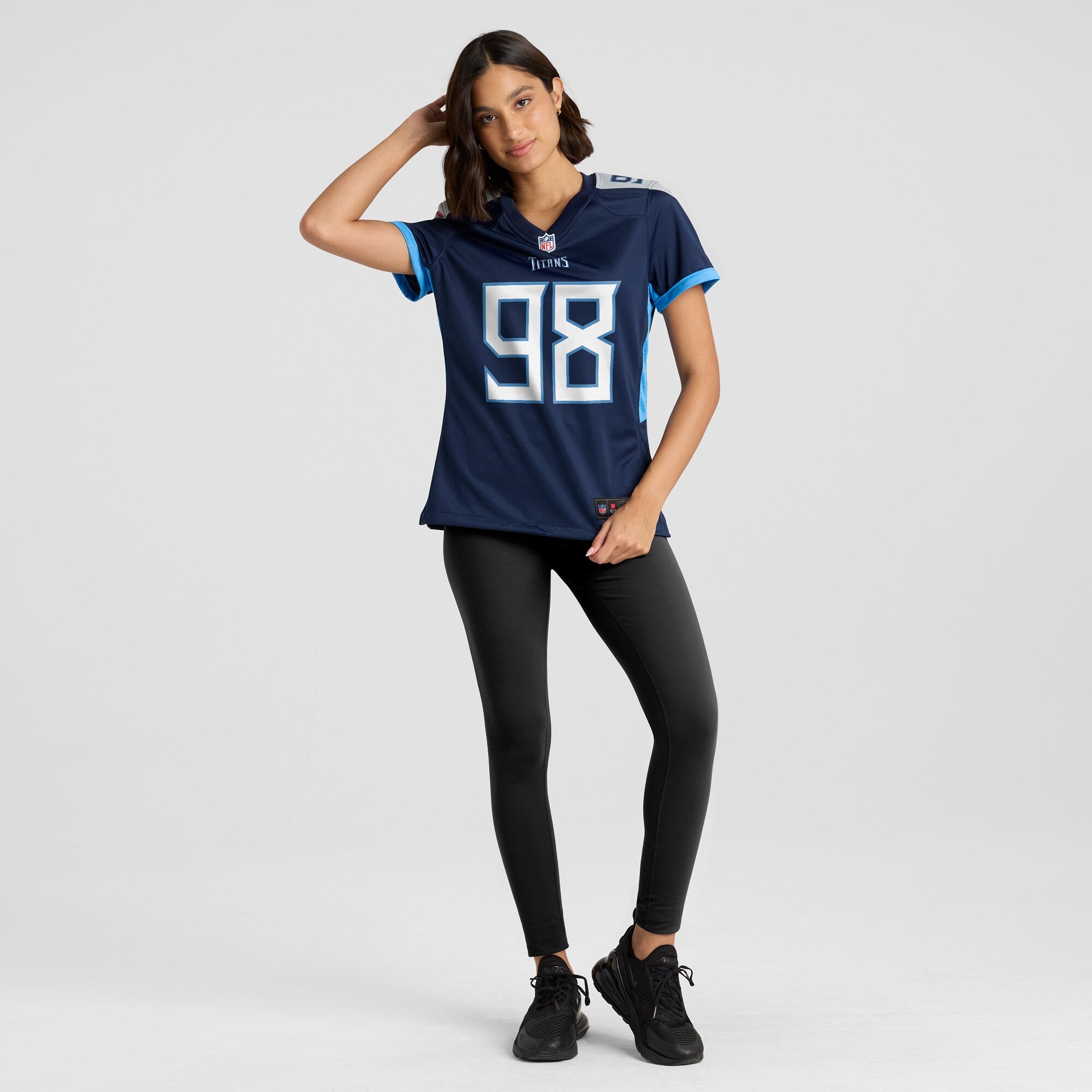 Jeffery Simmons Tennessee Titans Nike Women's Alternate Game Jersey - Navy