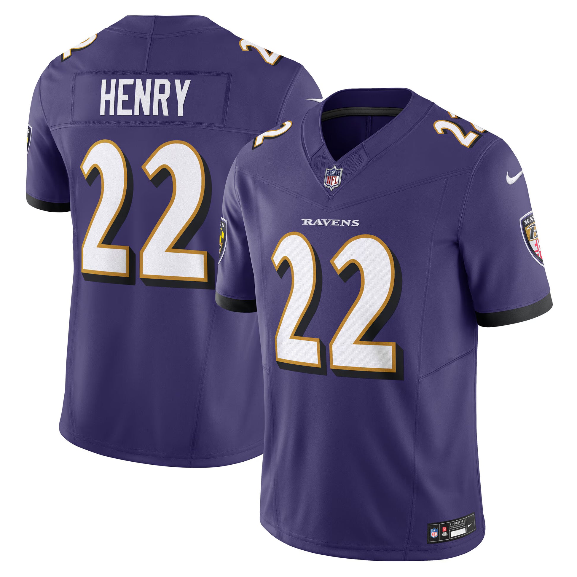 Derrick Henry Baltimore Ravens Nike Vapor F.U.S.E. Limited Jersey - Purple