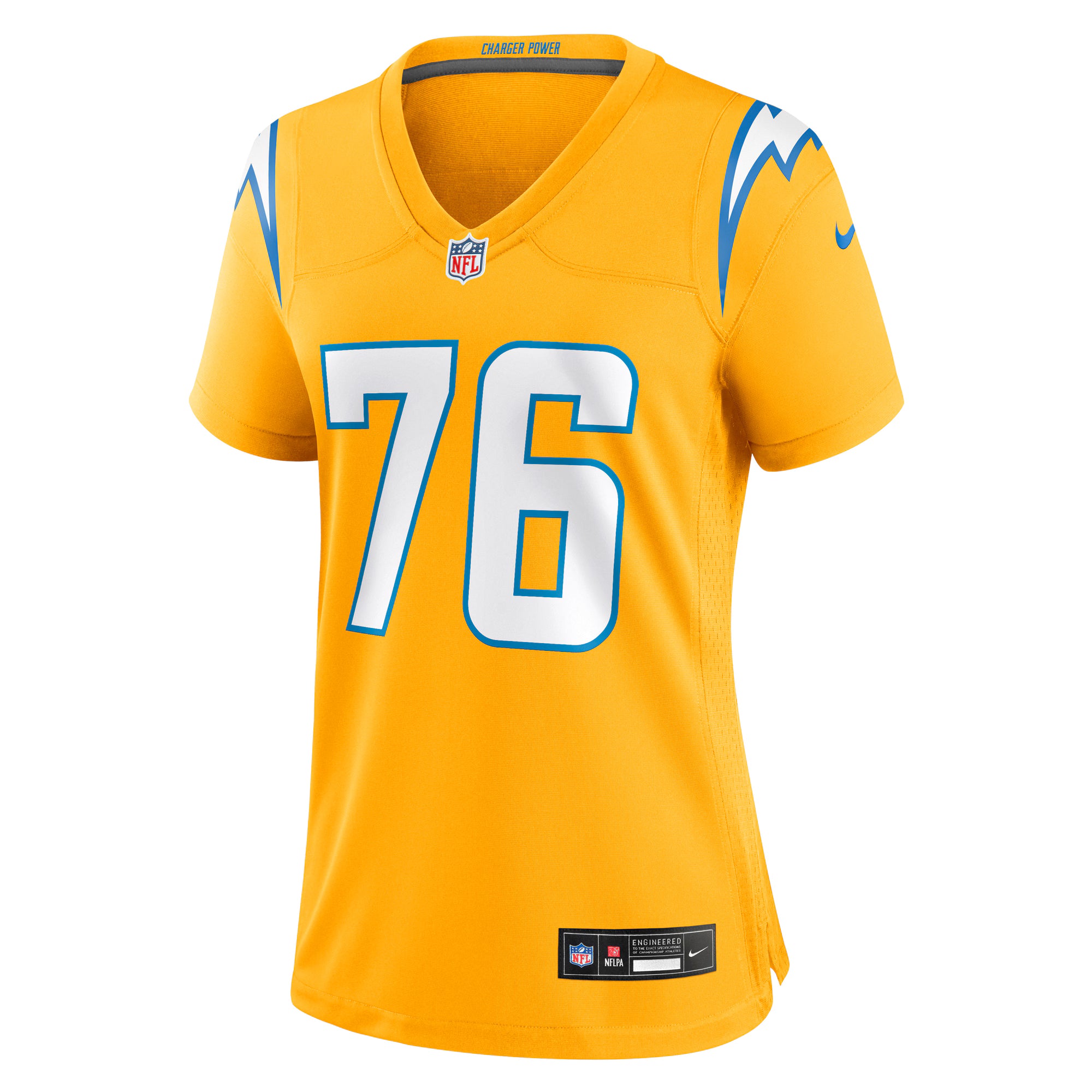 Joe Alt Los Angeles Chargers Nike Women's Alternate Charger Power Game Jersey - Gold