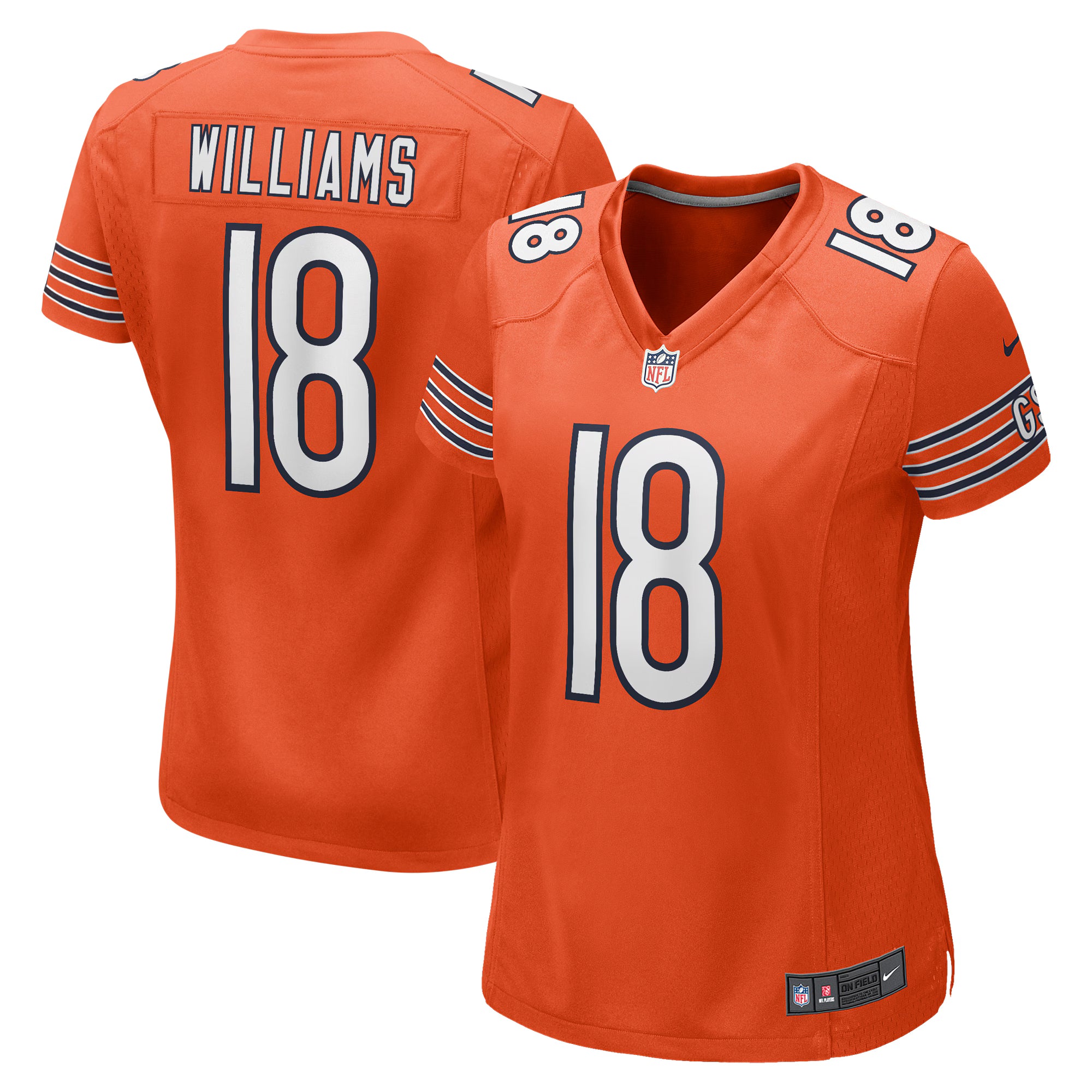 Caleb Williams Chicago Bears Nike Women's Alternate  Game Jersey - Orange