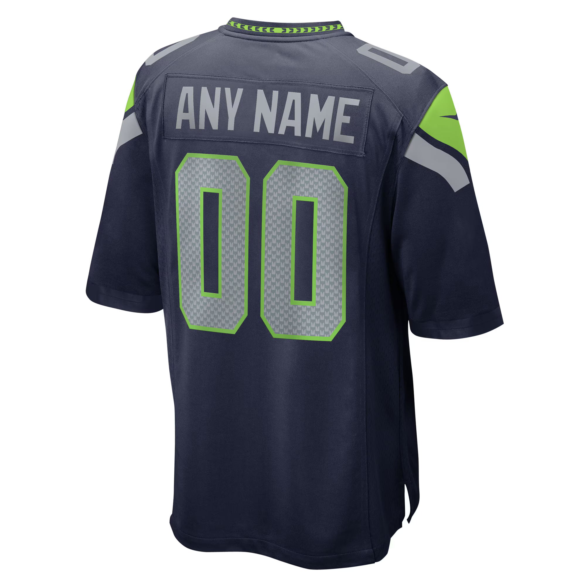 Seattle Seahawks Nike 50th Season Team Custom Game Jersey - College Navy
