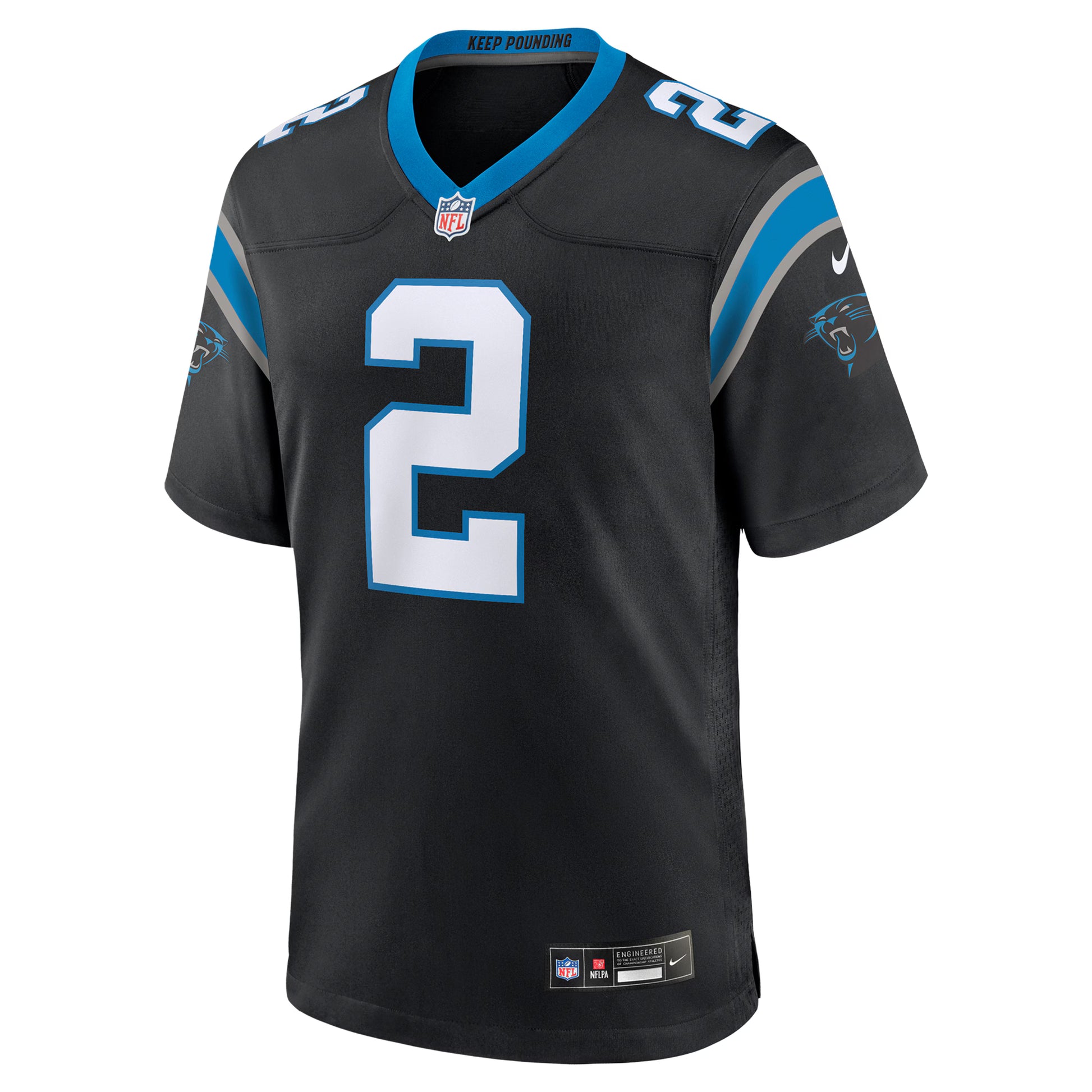 Mike Jackson Carolina Panthers Nike  Game Jersey -  Black