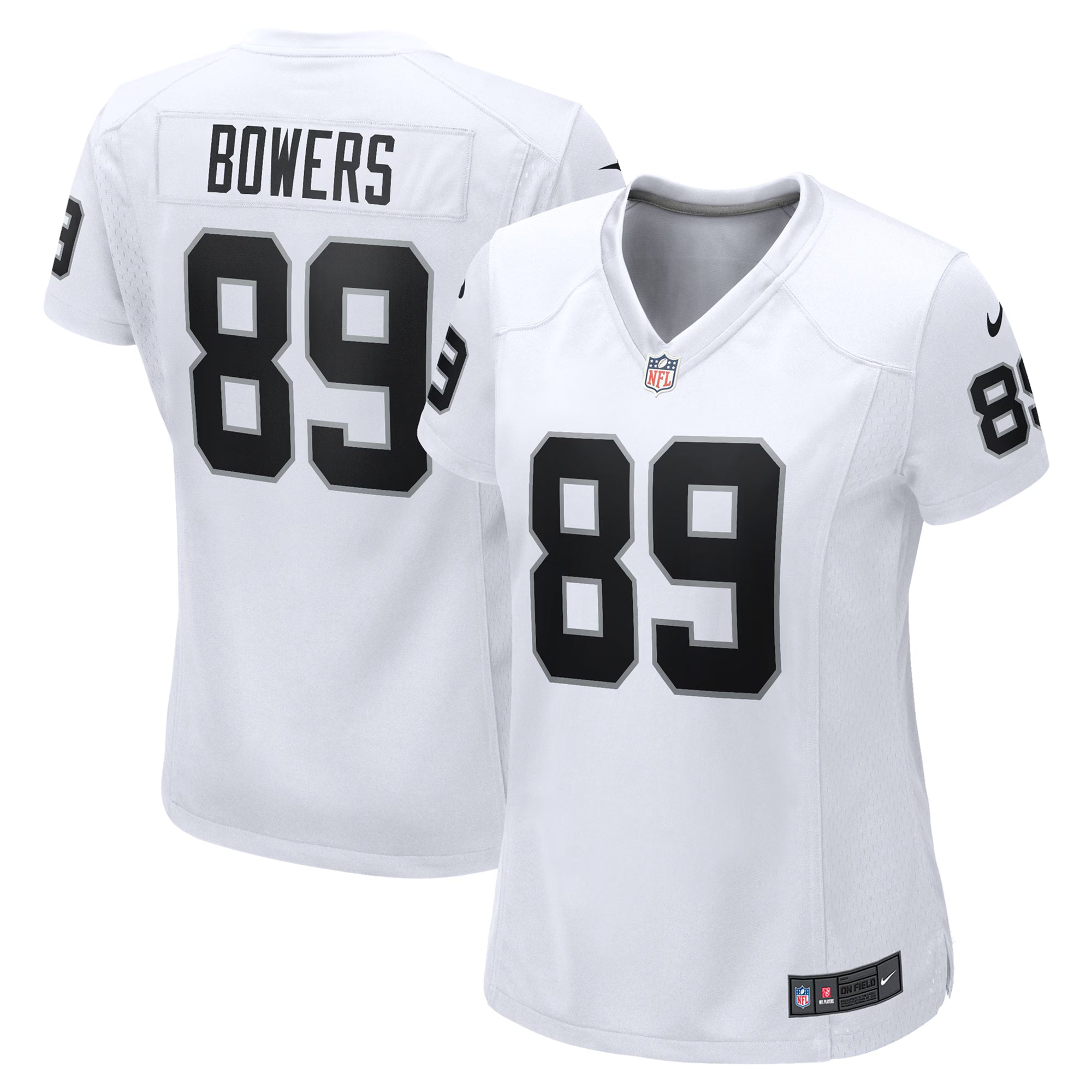Brock Bowers Las Vegas Raiders Nike Women's Game Jersey -  White