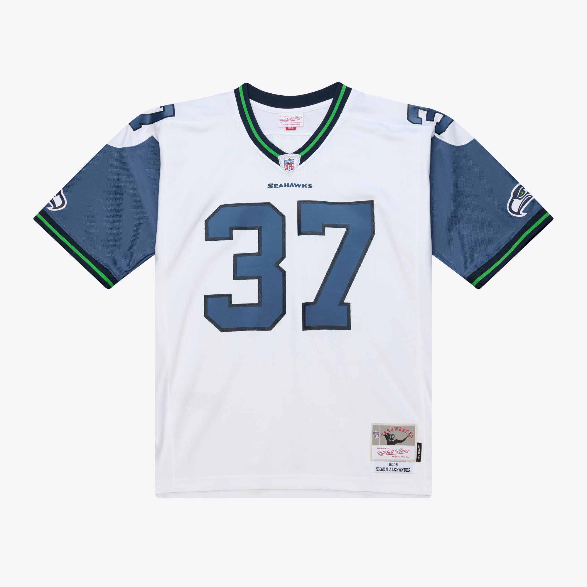 Shaun Alexander Seattle Seahawks Mitchell &amp; Ness 2005 Legacy Throwback Replica Jersey - White