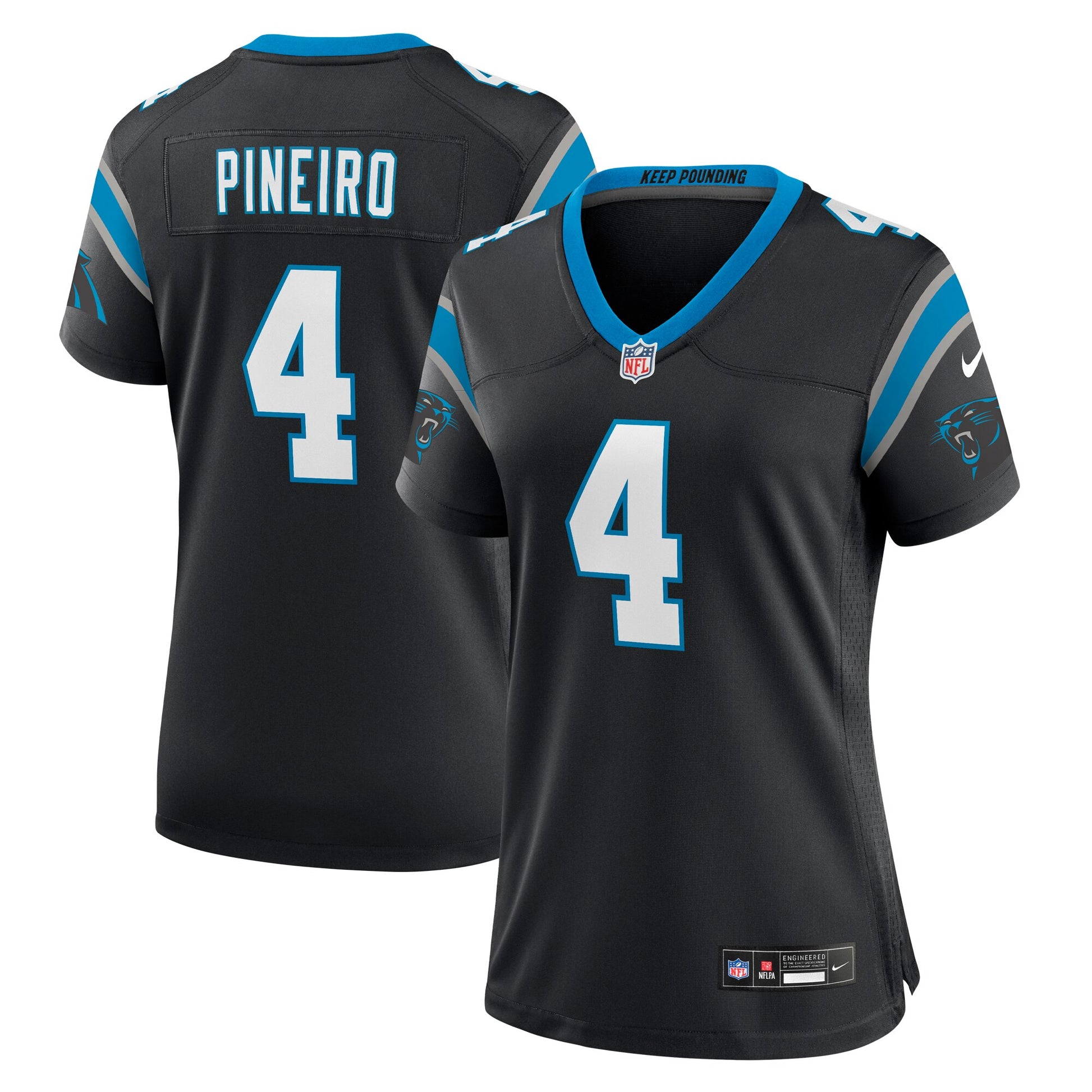 Eddy Pineiro Carolina Panthers Nike Women's Team Game Jersey - Black