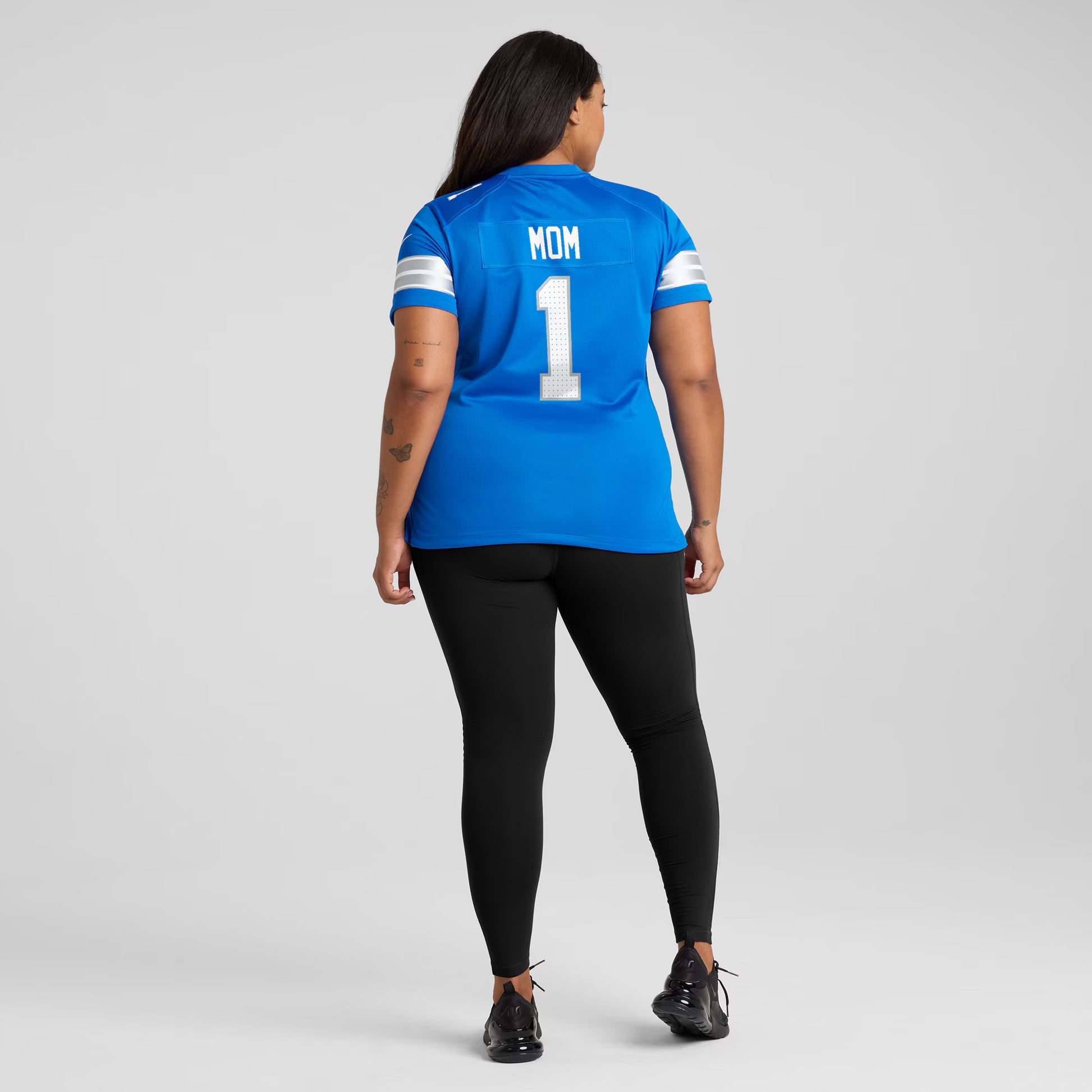 Number 1 Mom Detroit Lions Nike Game Jersey - Blue