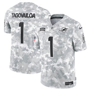Tua Tagovailoa Miami Dolphins Nike 2024 Salute to Service Limited Jersey - Arctic Camo