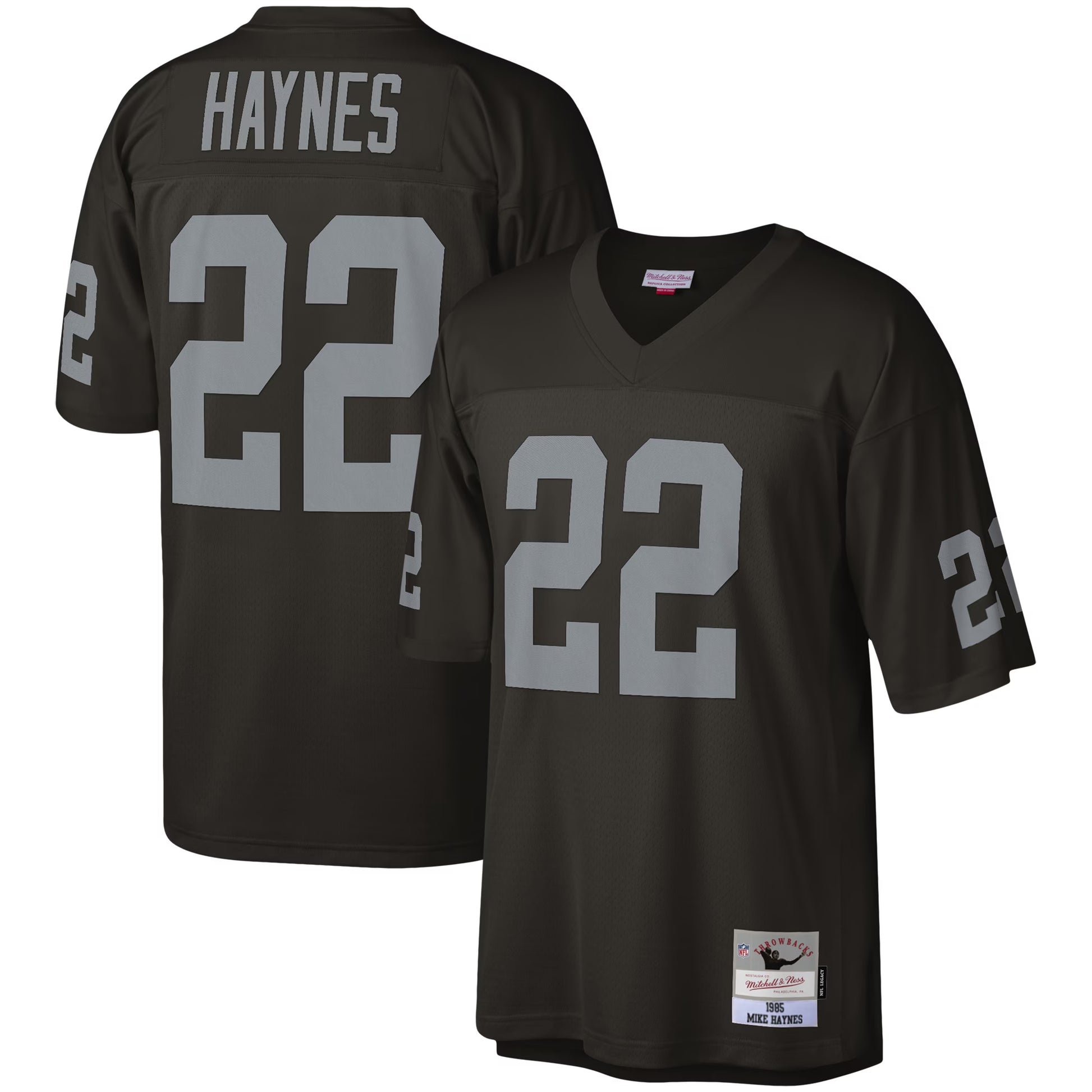 Mike Haynes Las Vegas Raiders Mitchell &amp; Ness Legacy Replica Jersey - Black