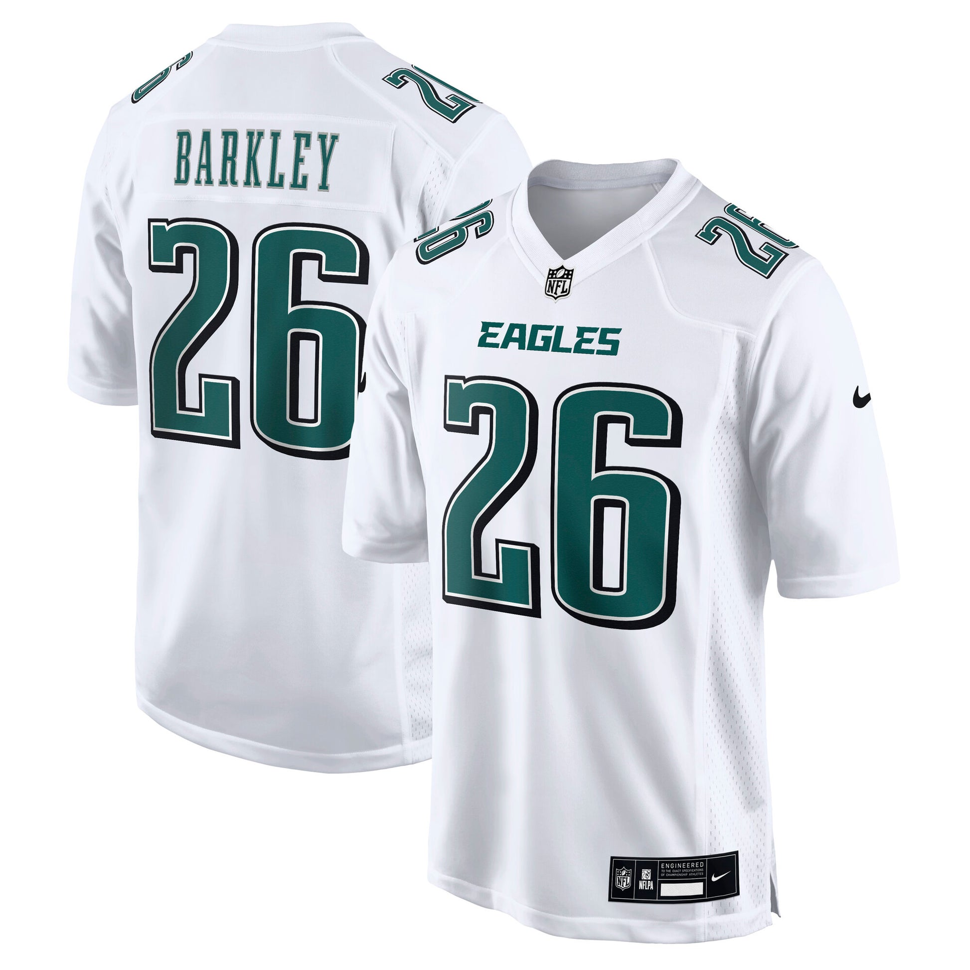 Saquon Barkley Philadelphia Eagles Nike Fashion Game Jersey - Tundra White