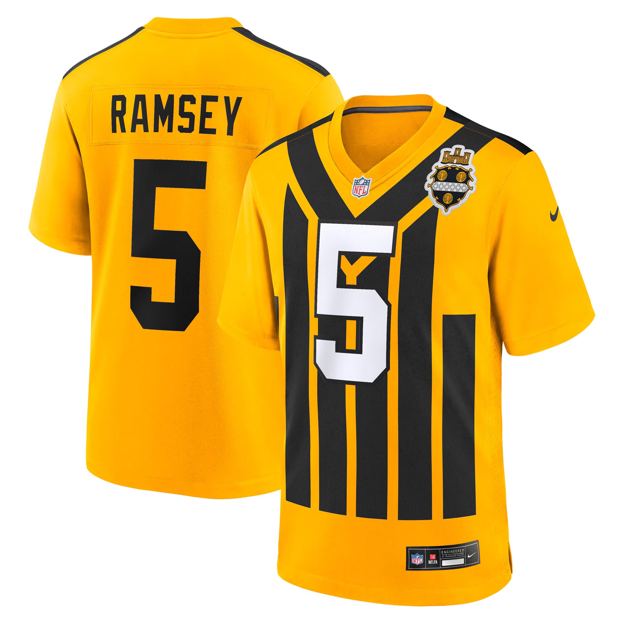 Jalen Ramsey Pittsburgh Steelers Nike Alternate 1933 Throwback Game Jersey - Gold