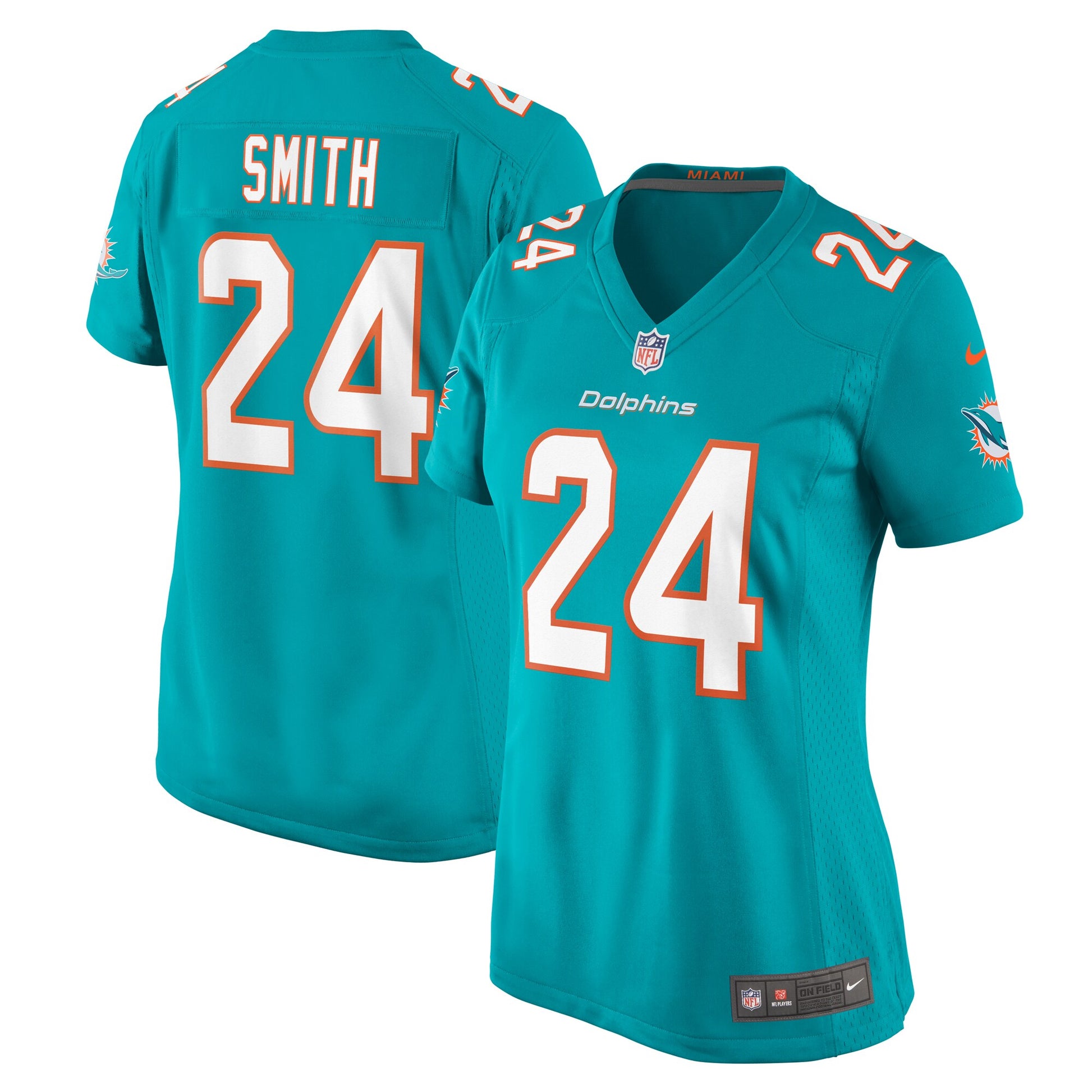 Cam Smith Miami Dolphins Nike Women's  Game Jersey -  Aqua
