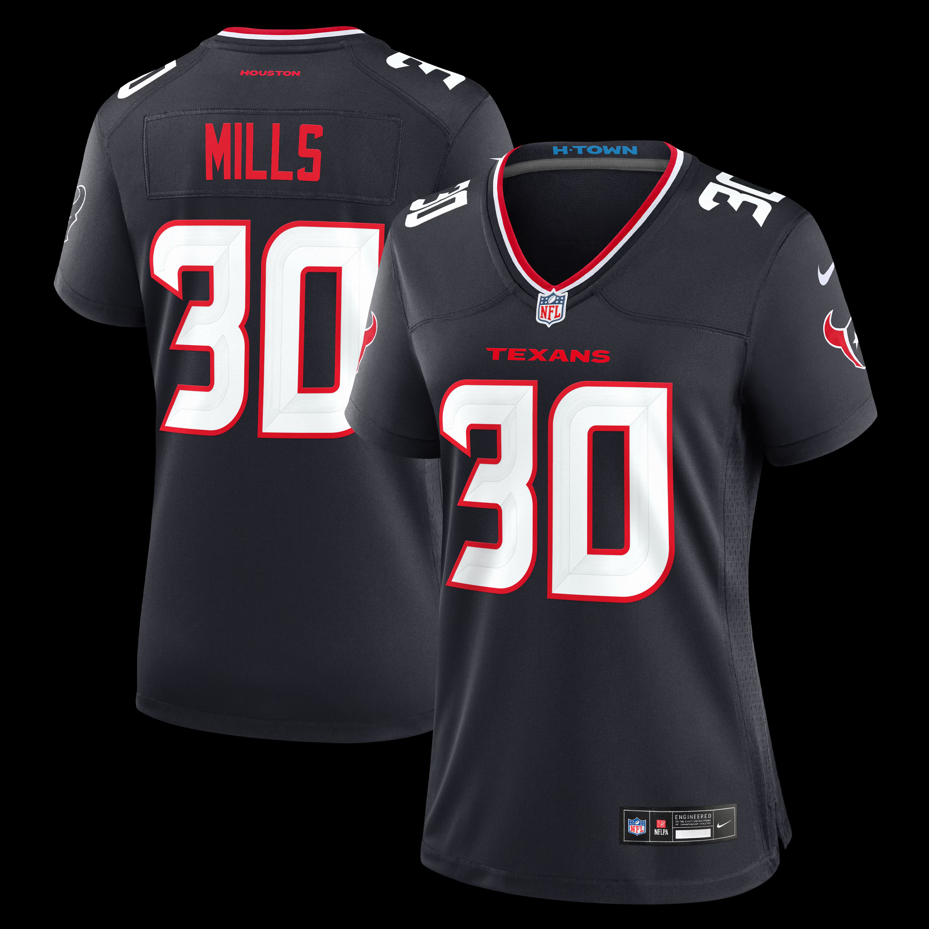 Jalen Mills Houston Texans Nike Women's Team Game Jersey -  Navy