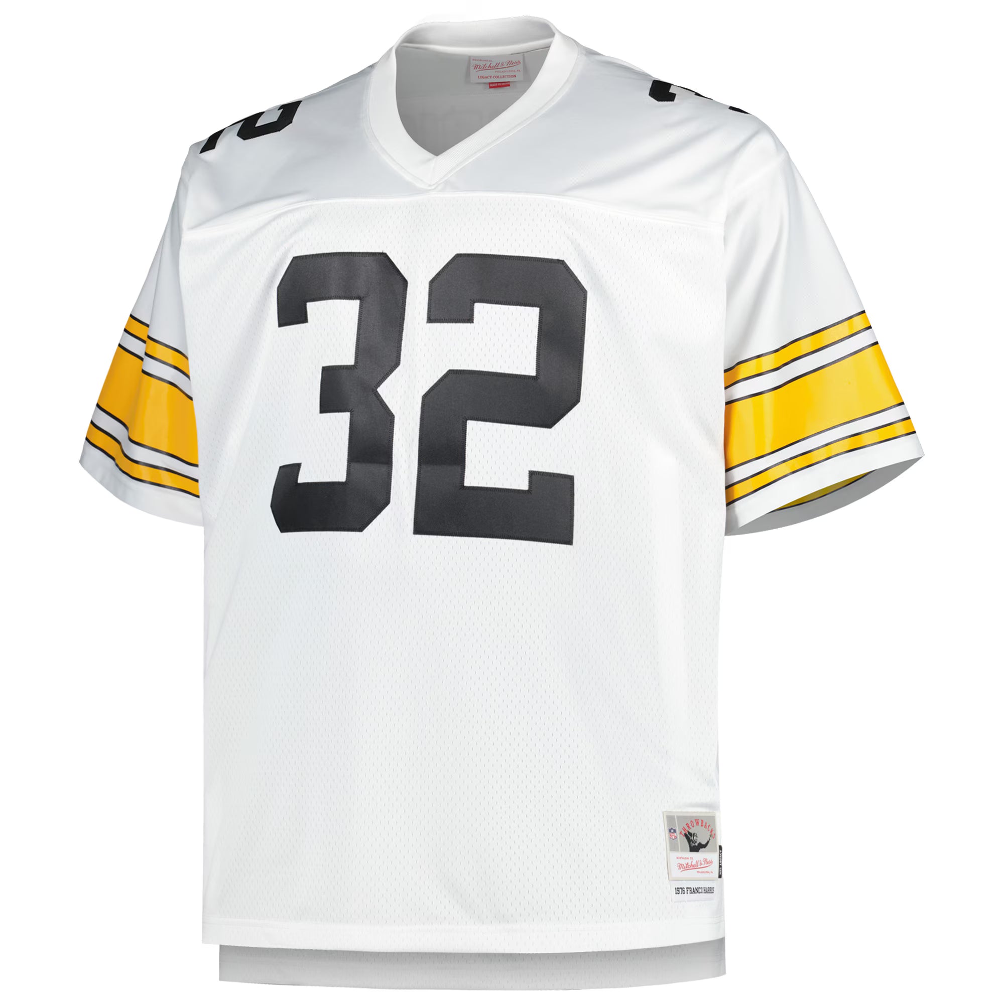 Franco Harris Pittsburgh Steelers Mitchell &amp; Ness Big &amp; Tall 1976 Retired Player Replica Jersey - White