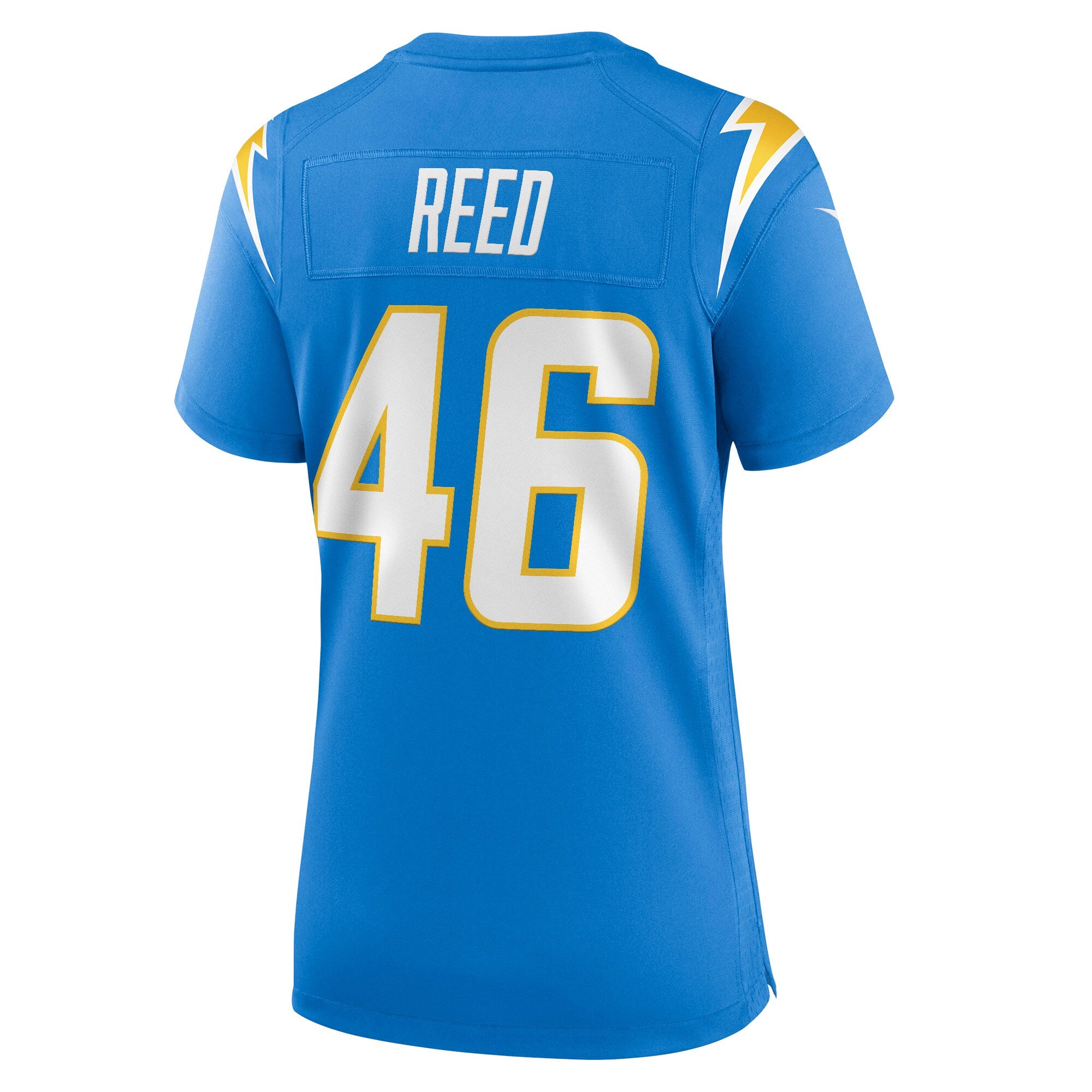 Nikko Reed Los Angeles Chargers Nike Women's Team Game Jersey -  Powder Blue