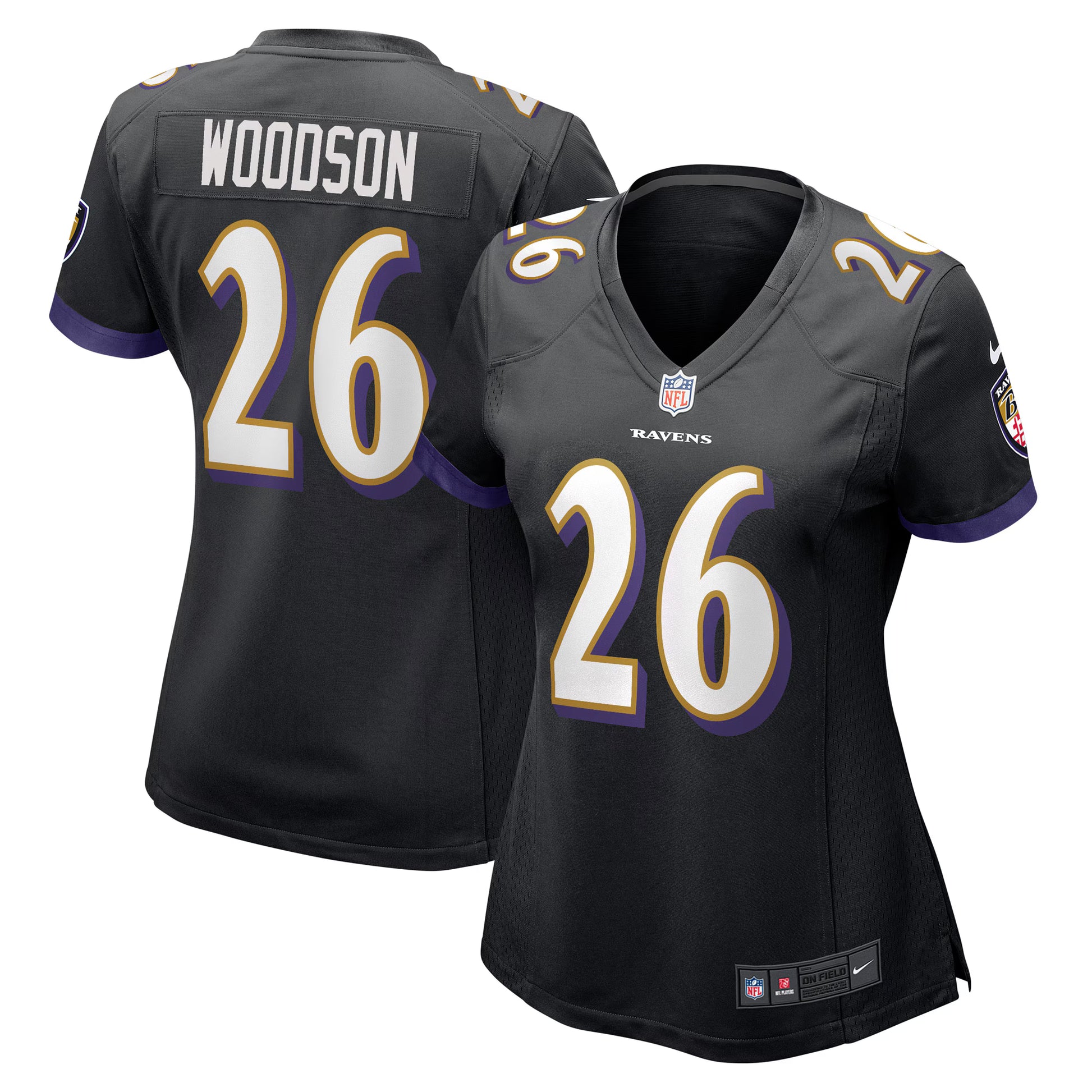 Rod Woodson Baltimore Ravens Nike Women's Retired Player Jersey - Black
