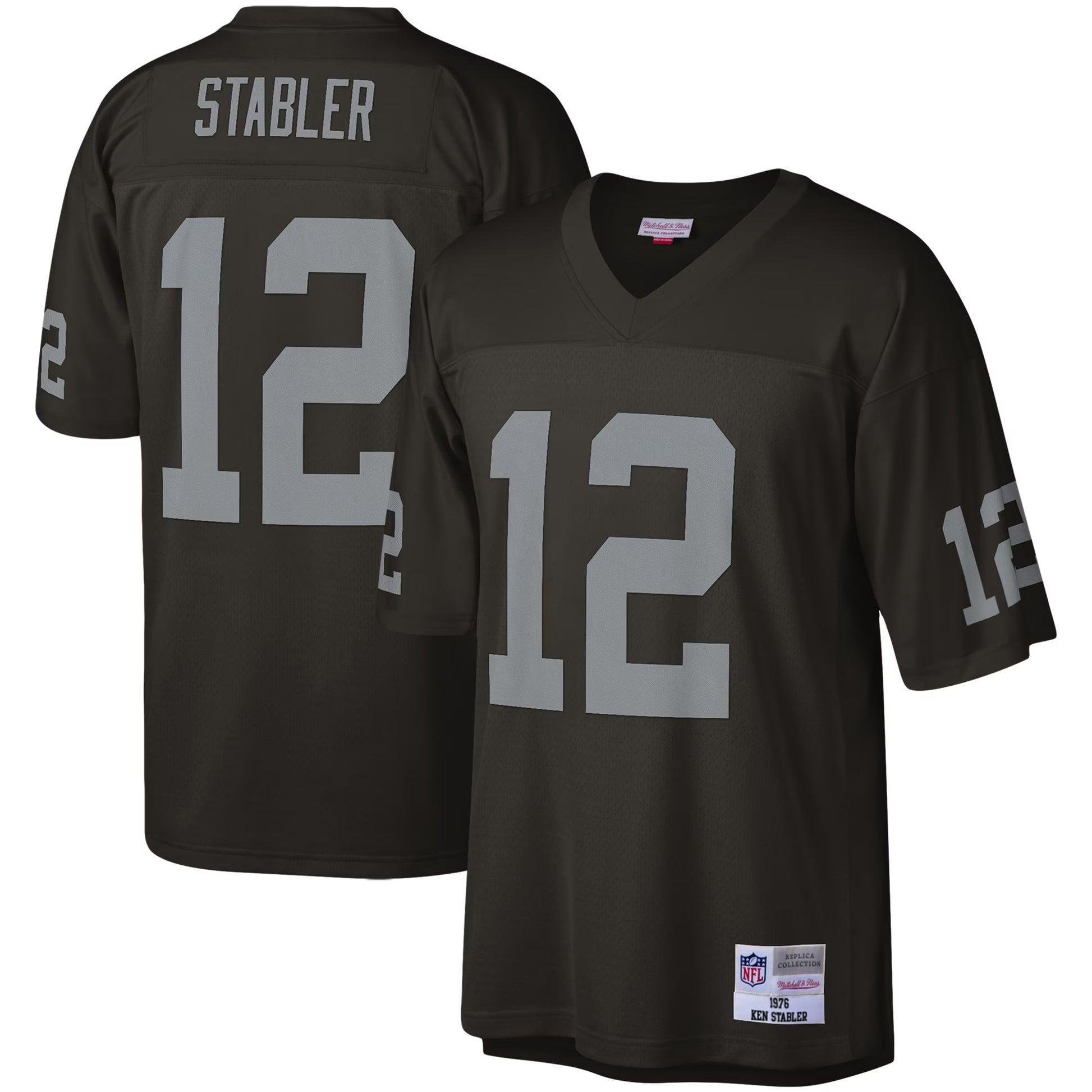 Ken Stabler Las Vegas Raiders Mitchell &amp; Ness Legacy Replica Jersey - Black